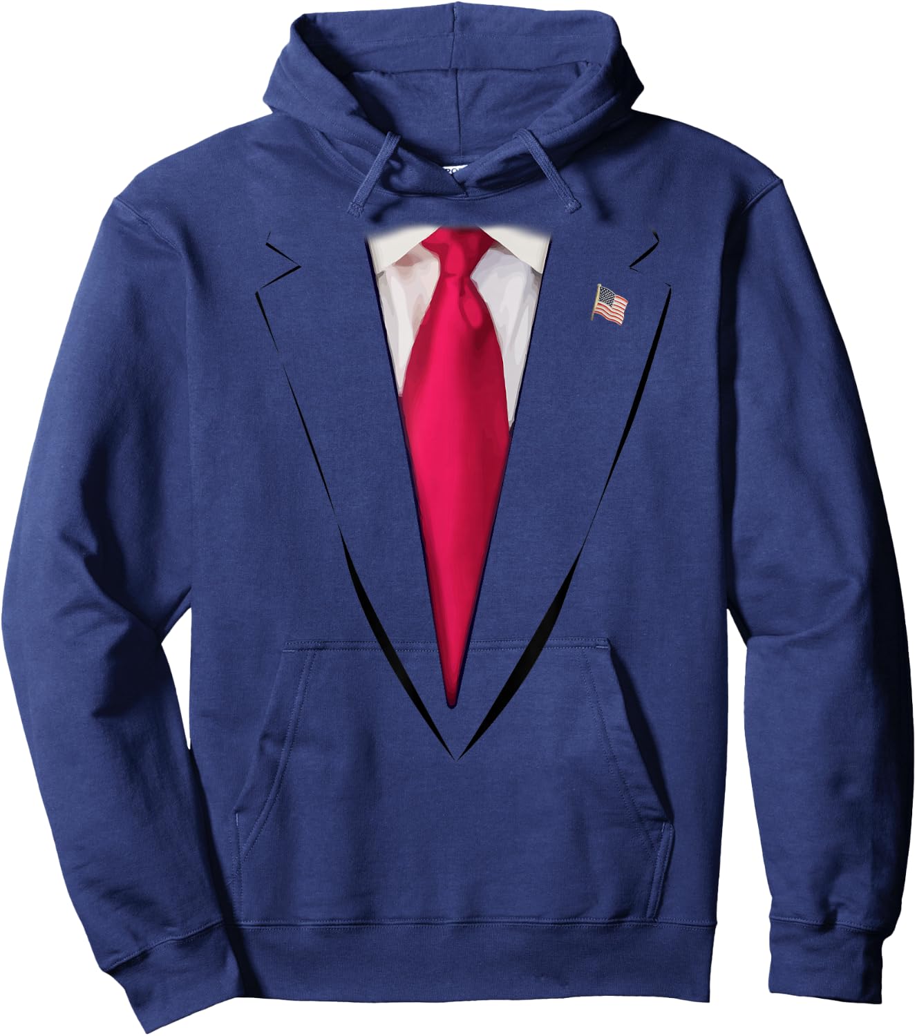 USA President Trump Suit Easy Halloween Costume Hoodie - Hoodie | Navy