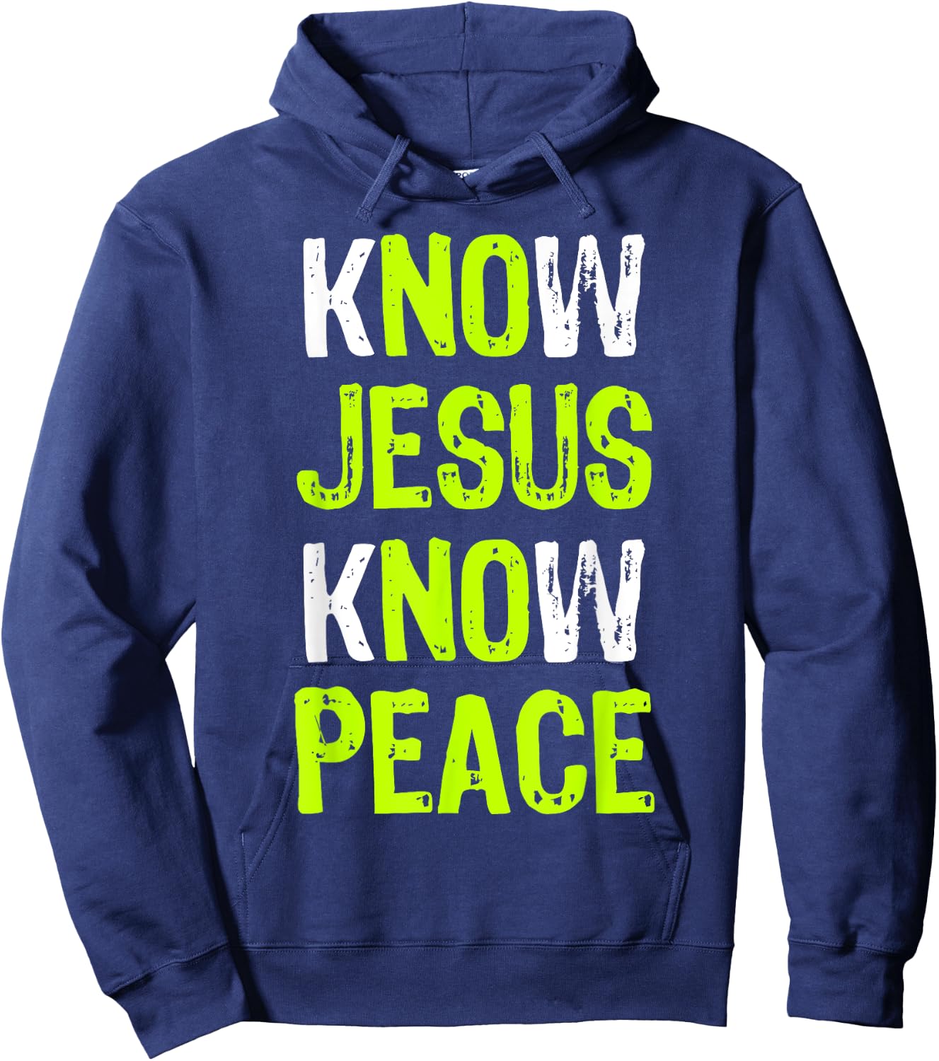 Know Jesus Know Peace Christian Religious Lover Hoodie - Hoodie | Navy