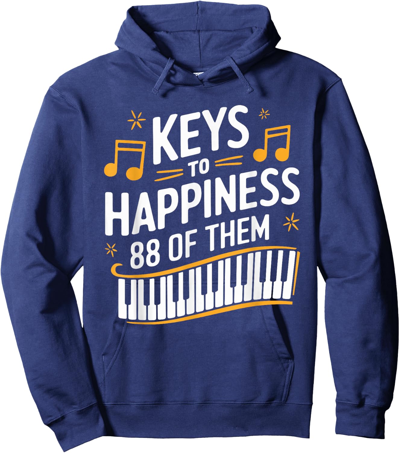 Keyboard Pianist Musician and Classical Music Piano Player Hoodie - Hoodie | Navy