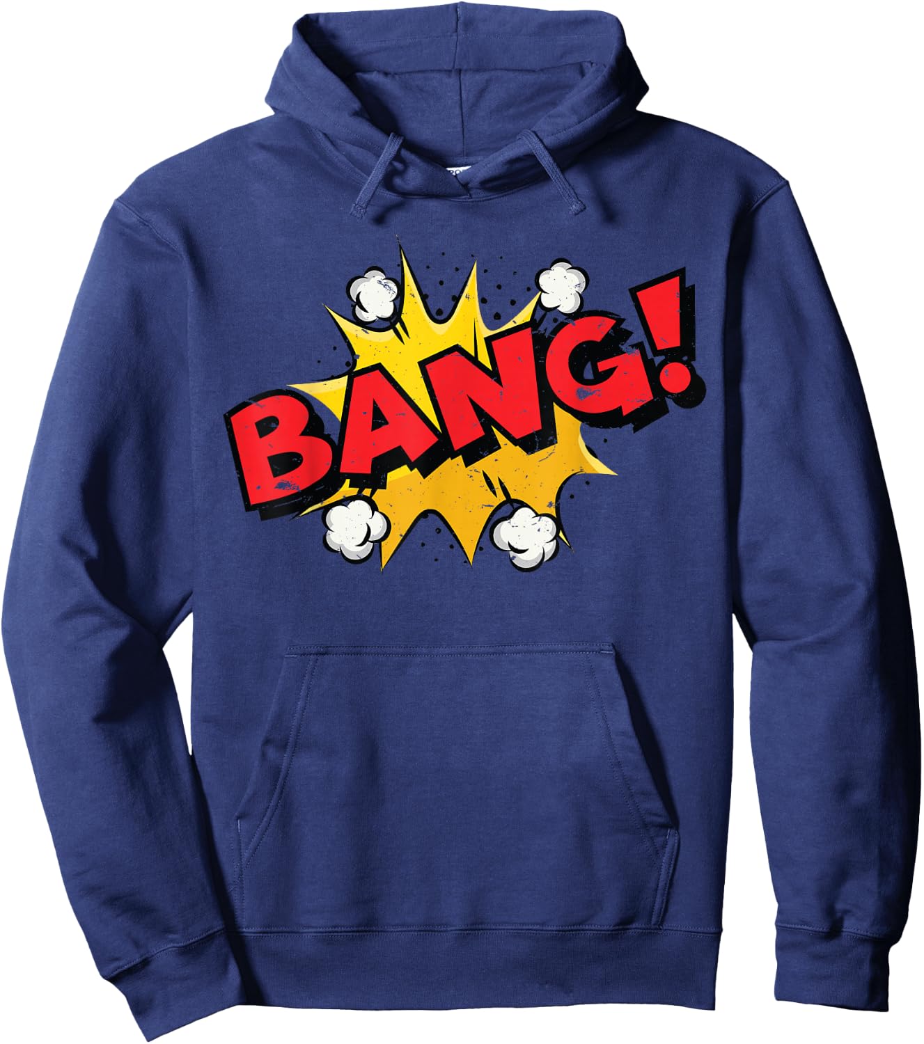 BANG ! Comic Book Cartoon Funny Pop Art - Vintage Hoodie - Hoodie | Navy