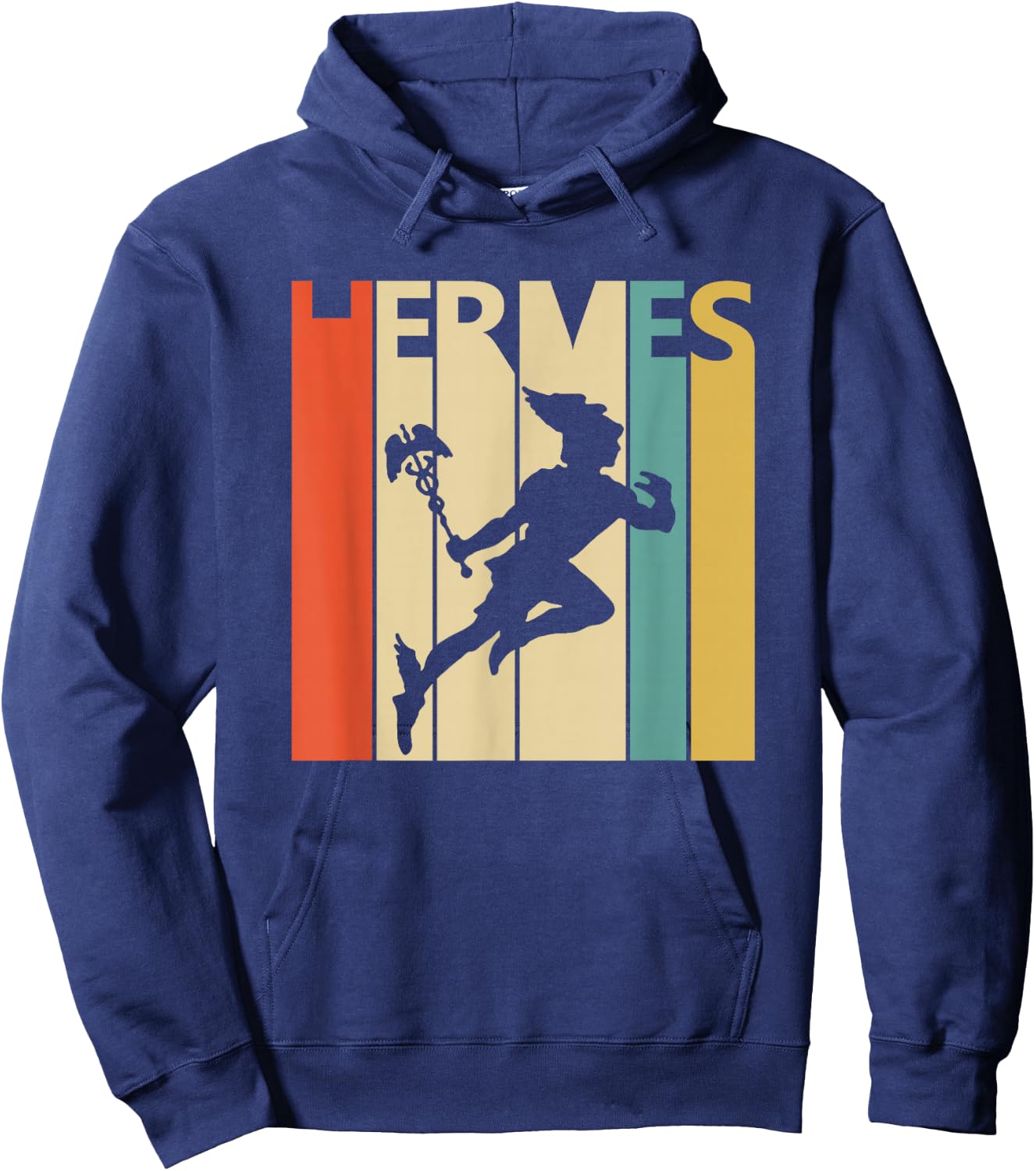 Hermes God Vintage Retro Style Gift Hoodie - Hoodie | Navy