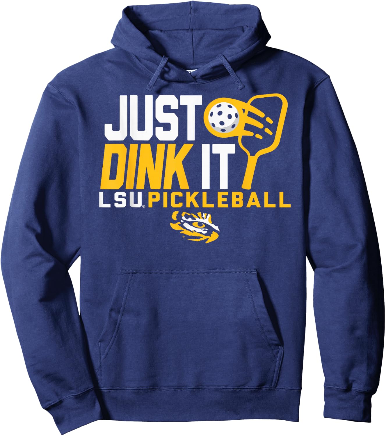 LSU Tigers Pickleball Dink Purple Officially Licensed Hoodie - Hoodie | Navy