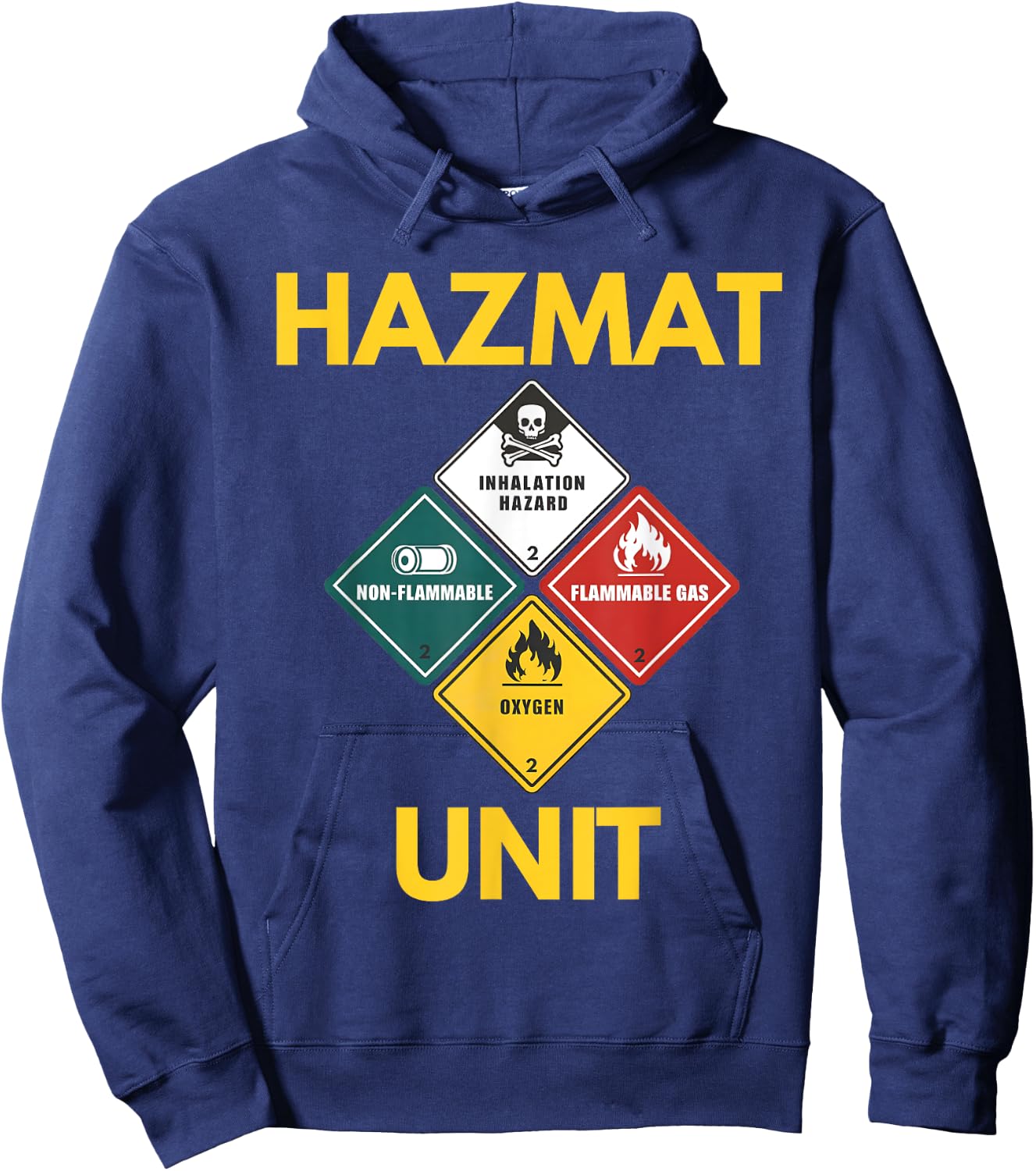 Hazmat Unit Suit Costume Cosplay Halloween Kids Birthday Hoodie - Hoodie | Navy