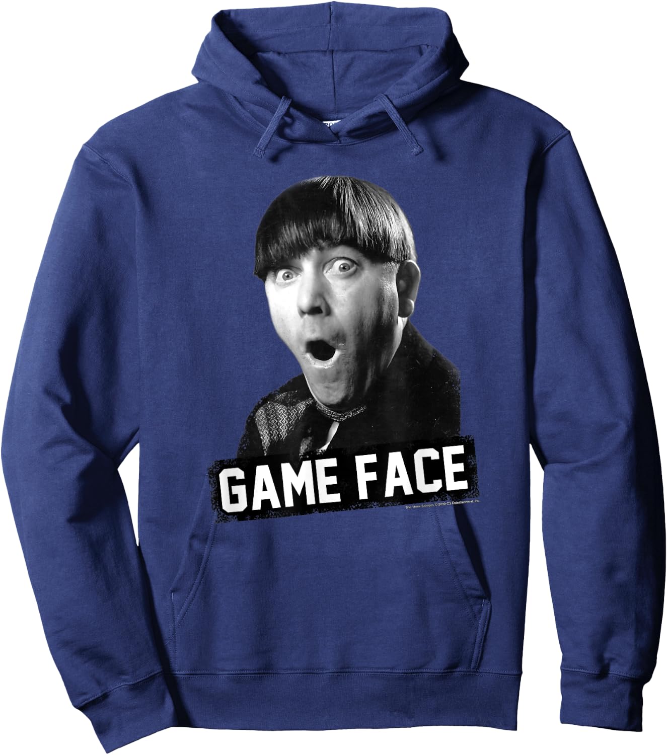 TTS- The Three Stooges Moe: Game Face Hoodie - Hoodie | Navy