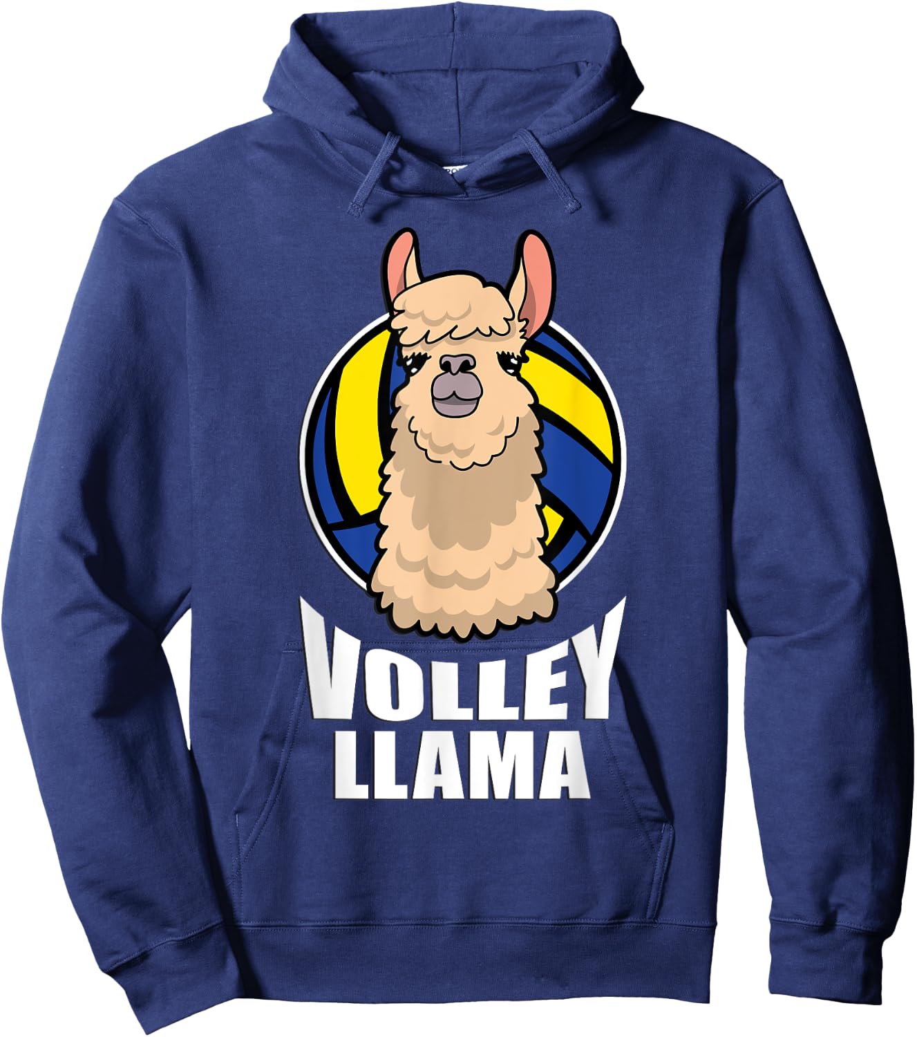 Volley Llama Volleyball Hoodie - Hoodie | Navy