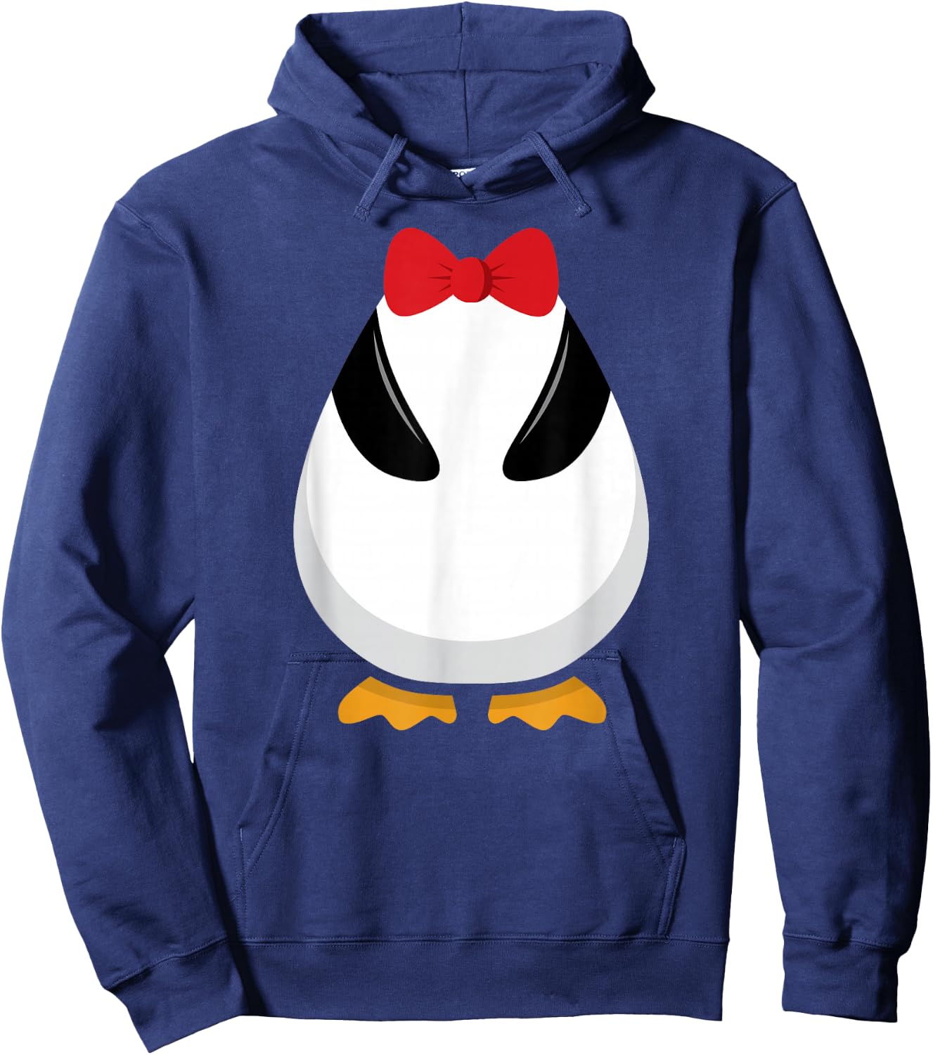Penguin Costume T Shirt Halloween Outfit Bowtie Cute Animal Hoodie - Hoodie | Navy