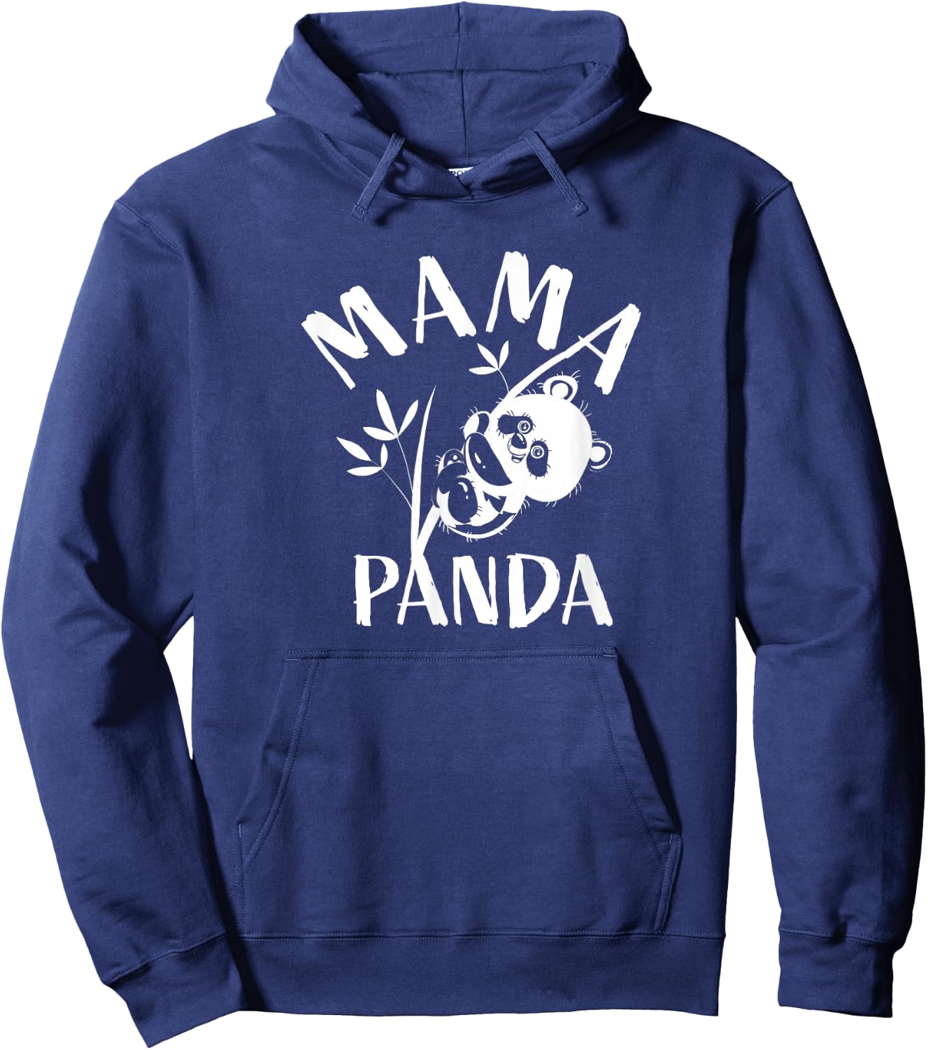 Mama Panda Cute Funny Mothers Day Gift for Moms Hoodie - Hoodie | Navy