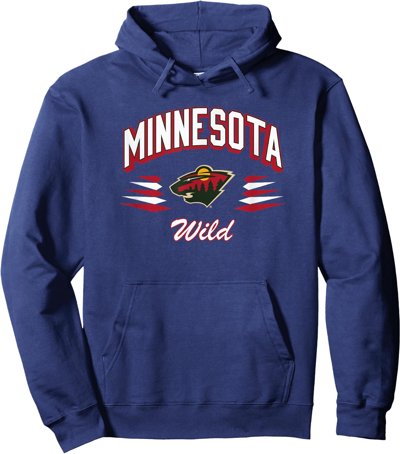 Minnesota Wild Retro Diamond Officially Licensed Hoodie - Hoodie | Navy