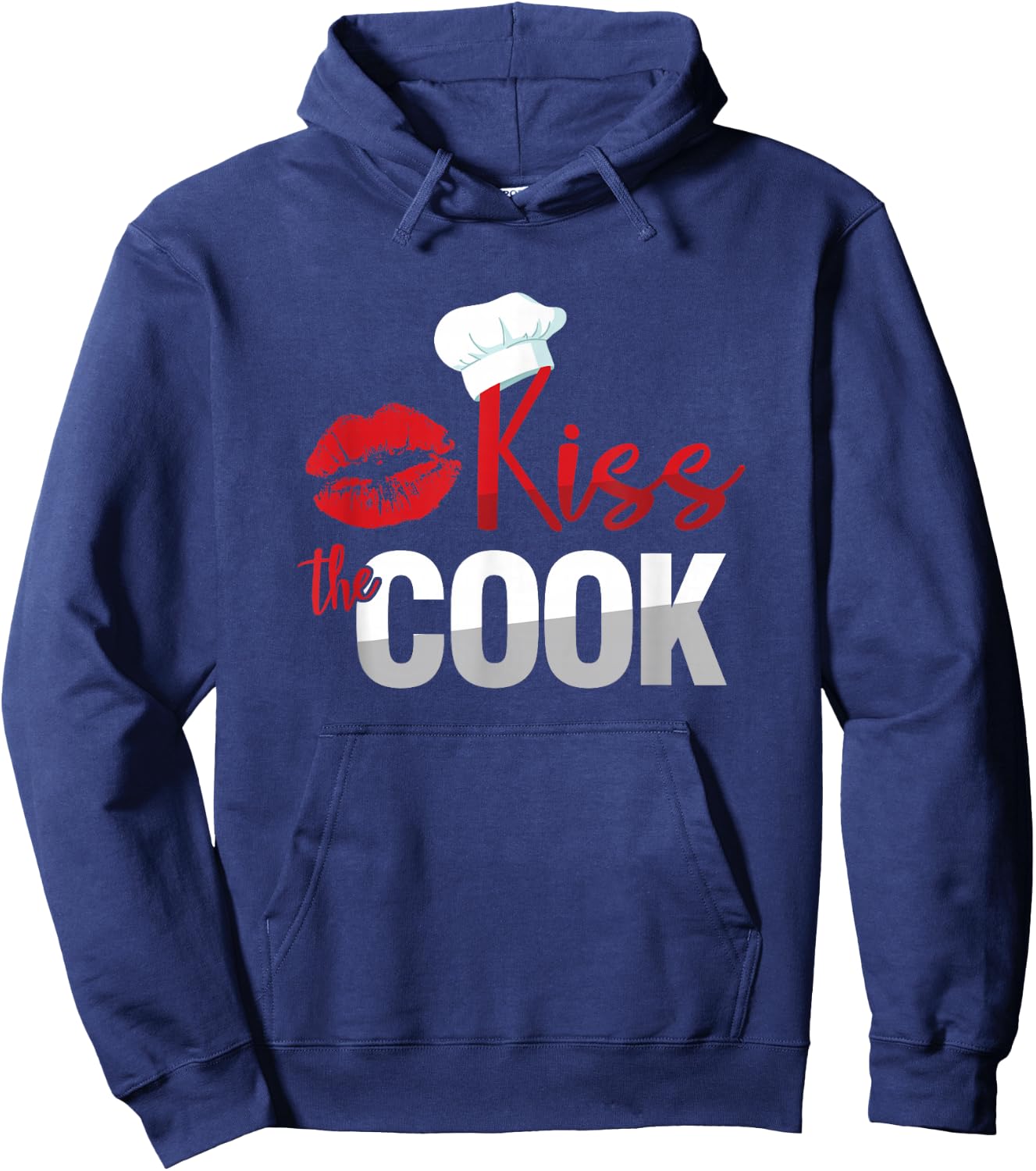 Funny Kiss The Culinary Chef Cook Baker Hoodie - Hoodie | Navy
