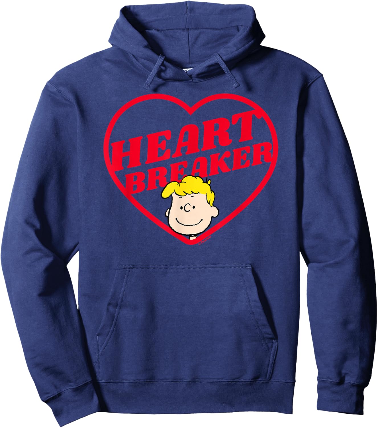Peanuts Heartbreaker Schroeder Hoodie - Hoodie | Navy