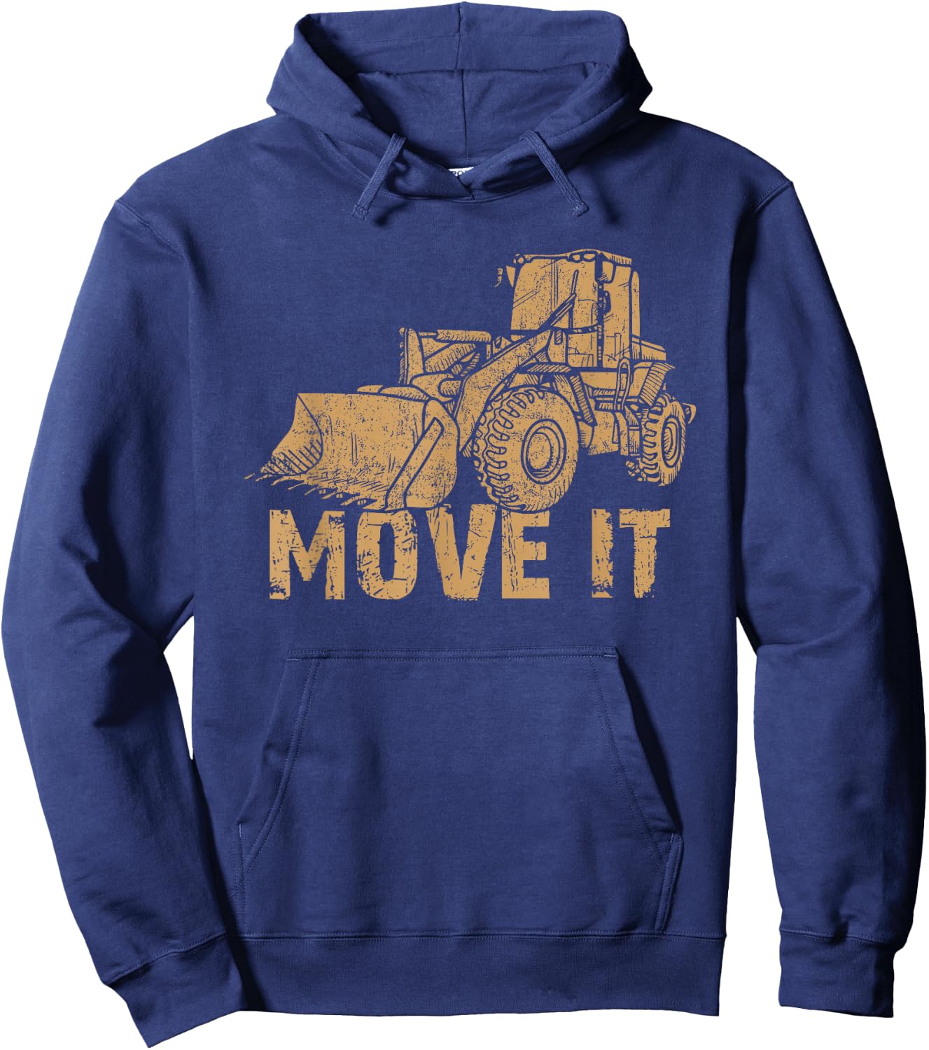 Bulldozer Move It Truck for Boys Hoodie - Hoodie | Navy
