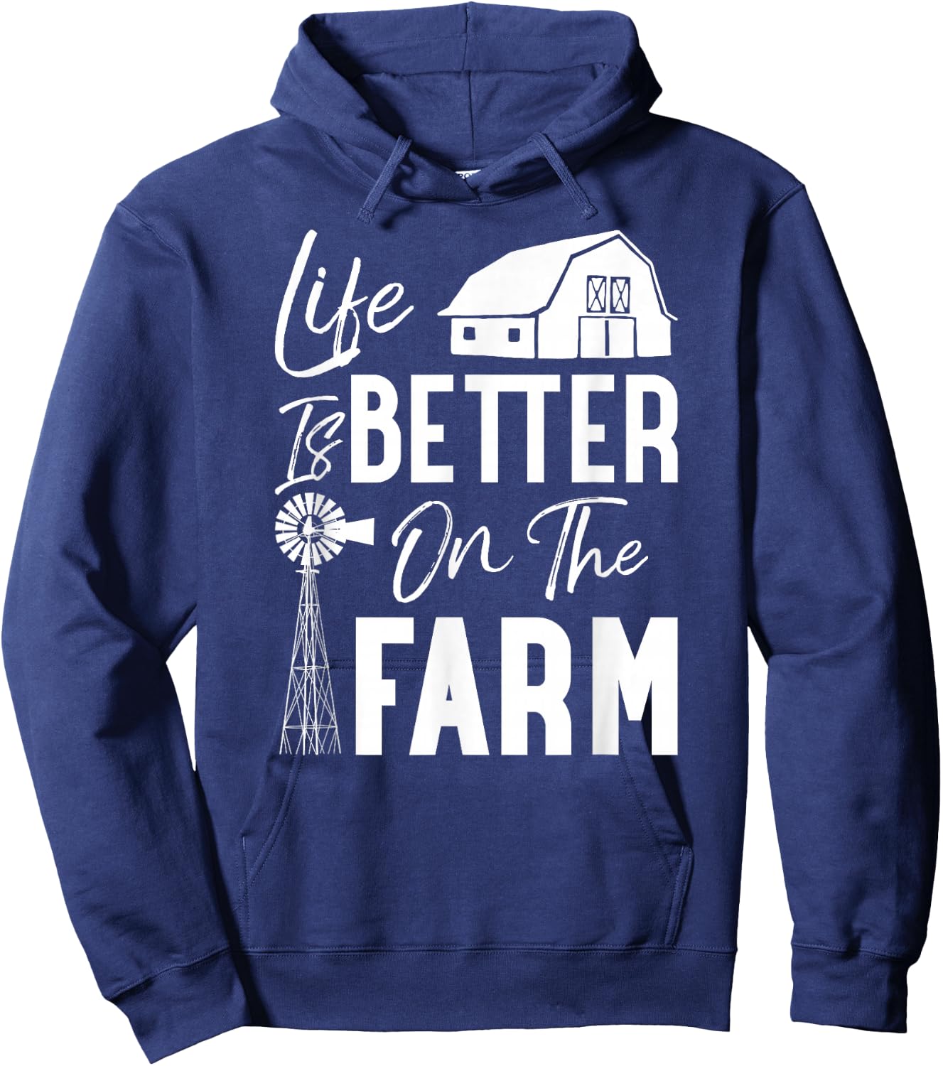Life is Better On The Farm Hoodie - Hoodie | Navy