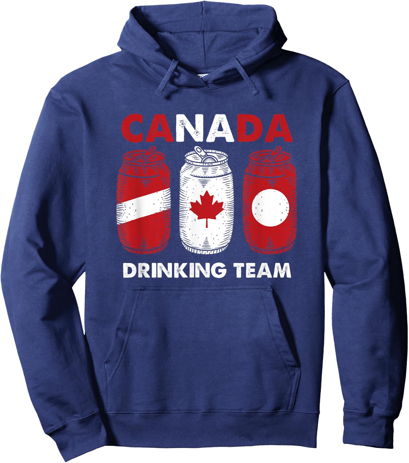 Proud Canadian Craft Drinkers Canadian Drinking Team Hoodie - Hoodie | Navy