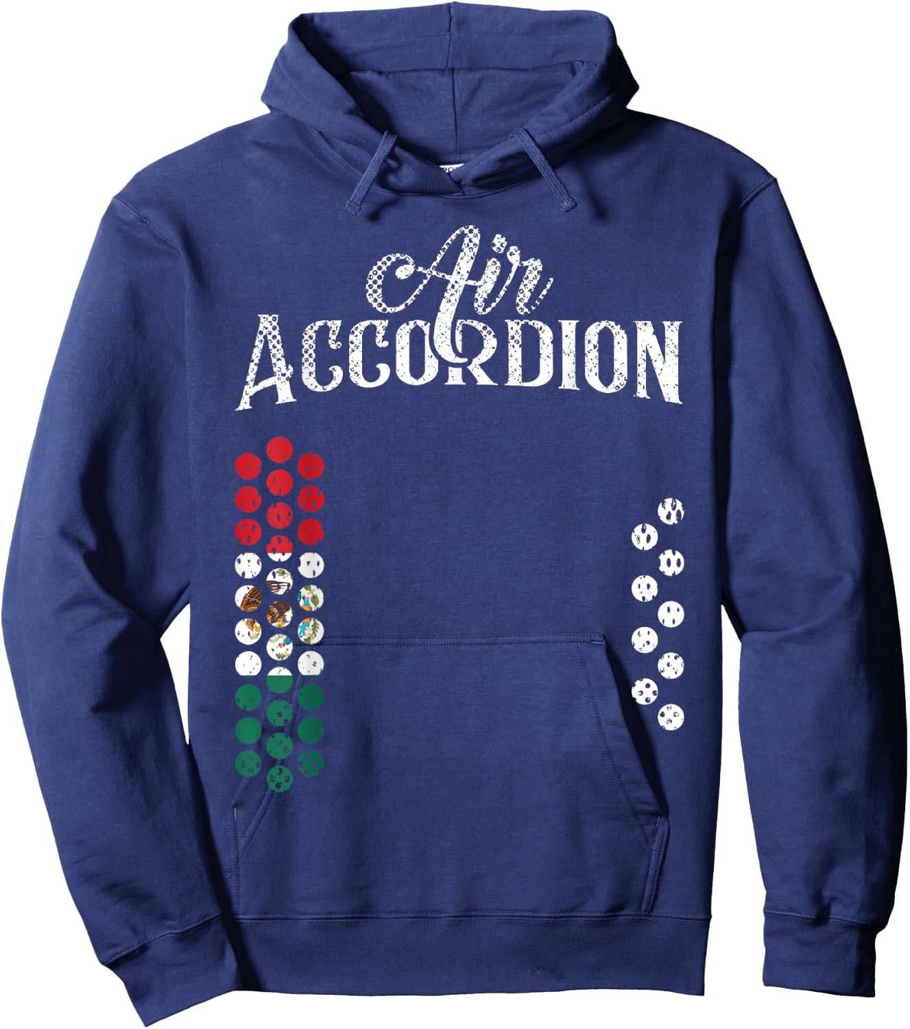 Mexican Flag Air Accordion Flag Of Mexico T Shirt Fiesta Hoodie - Hoodie | Navy