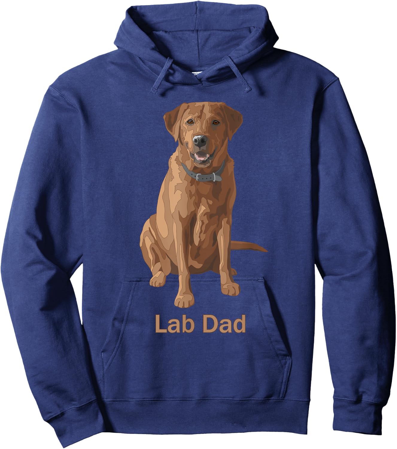 Lab Dad Fox Red Labrador Retriever Dog Lovers Gift Hoodie - Hoodie | Navy