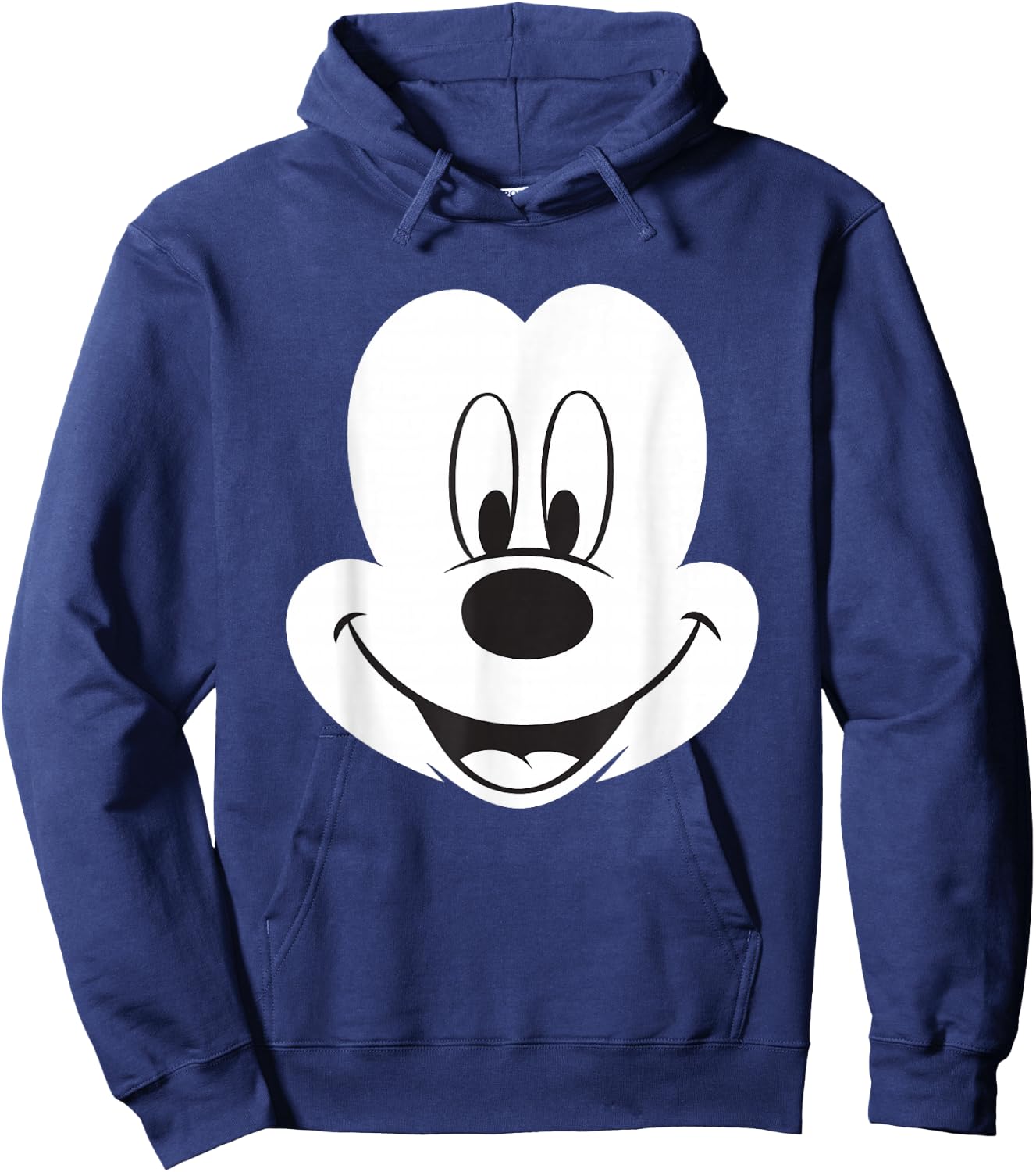 Disney Winking Mickey Mouse Face Large Icon Hoodie - Hoodie | Navy
