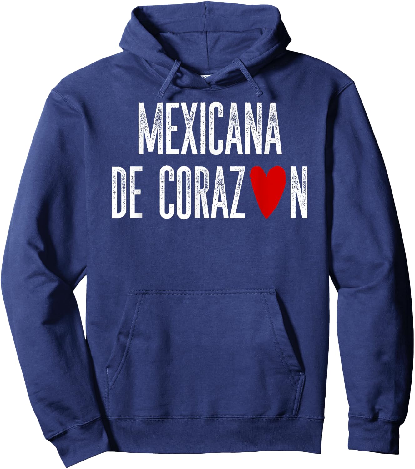 Mexicana de CORAZON Mexican by Heart Latino Gift Hoodie - Hoodie | Navy