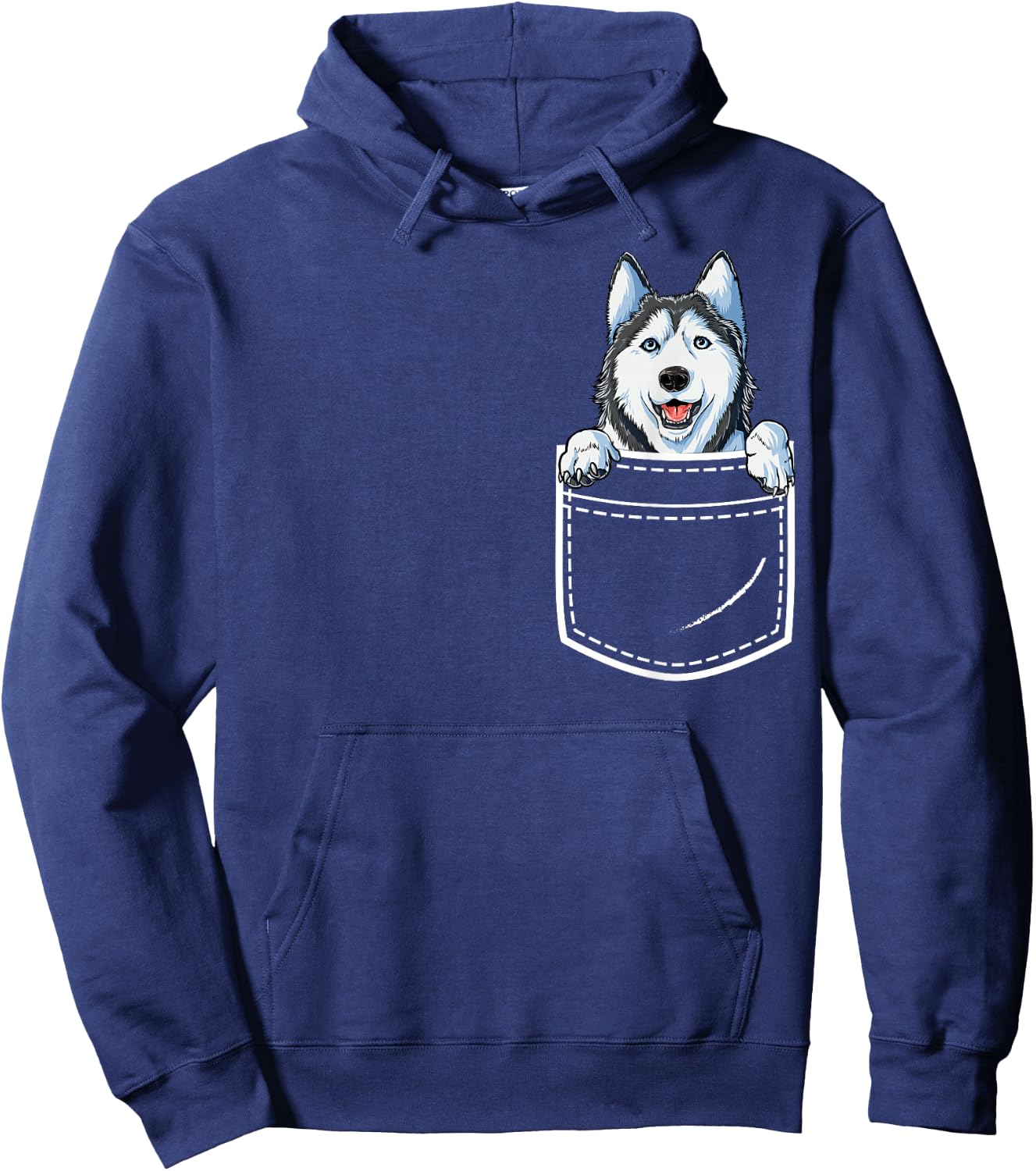 Siberian Husky in Your Front Pocket T Shirt Dog Lover Gifts Hoodie - Hoodie | Navy