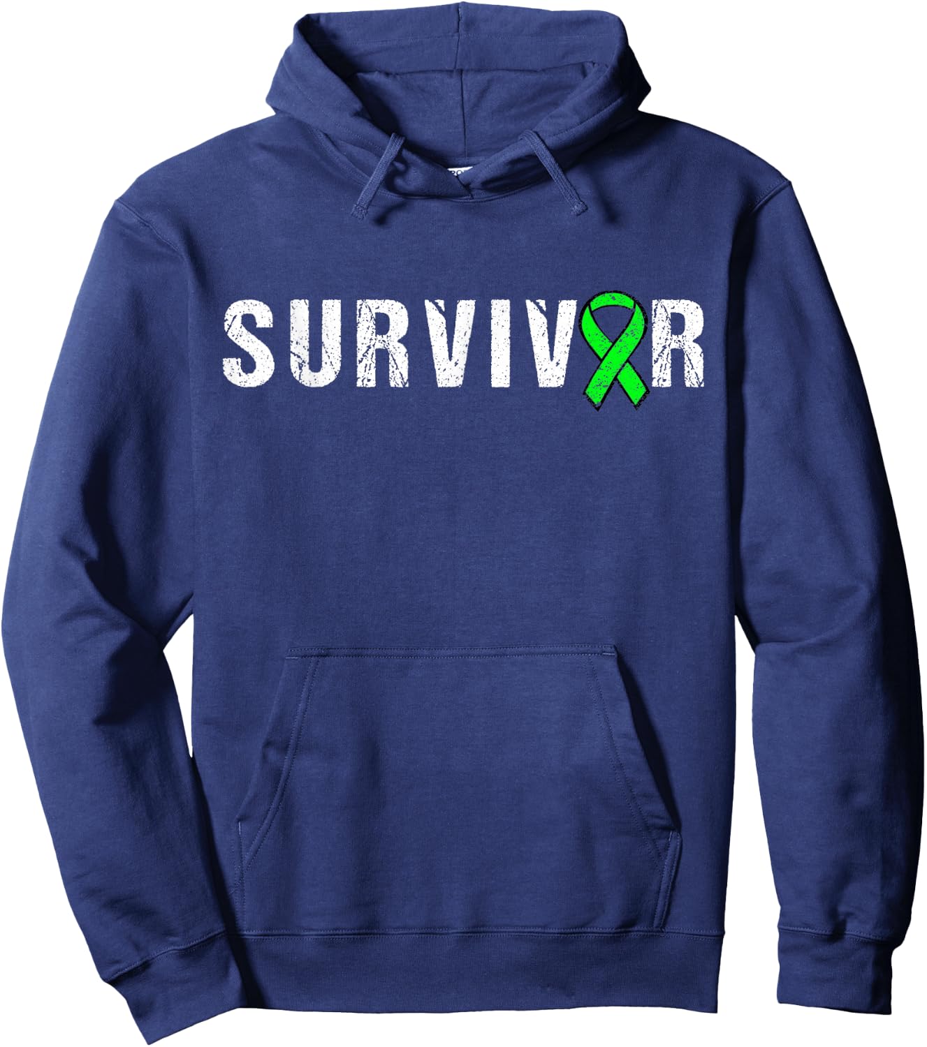 Survivor Lymphoma Awareness Shirt | Lymphoma Awareness T Hoodie - Hoodie | Navy