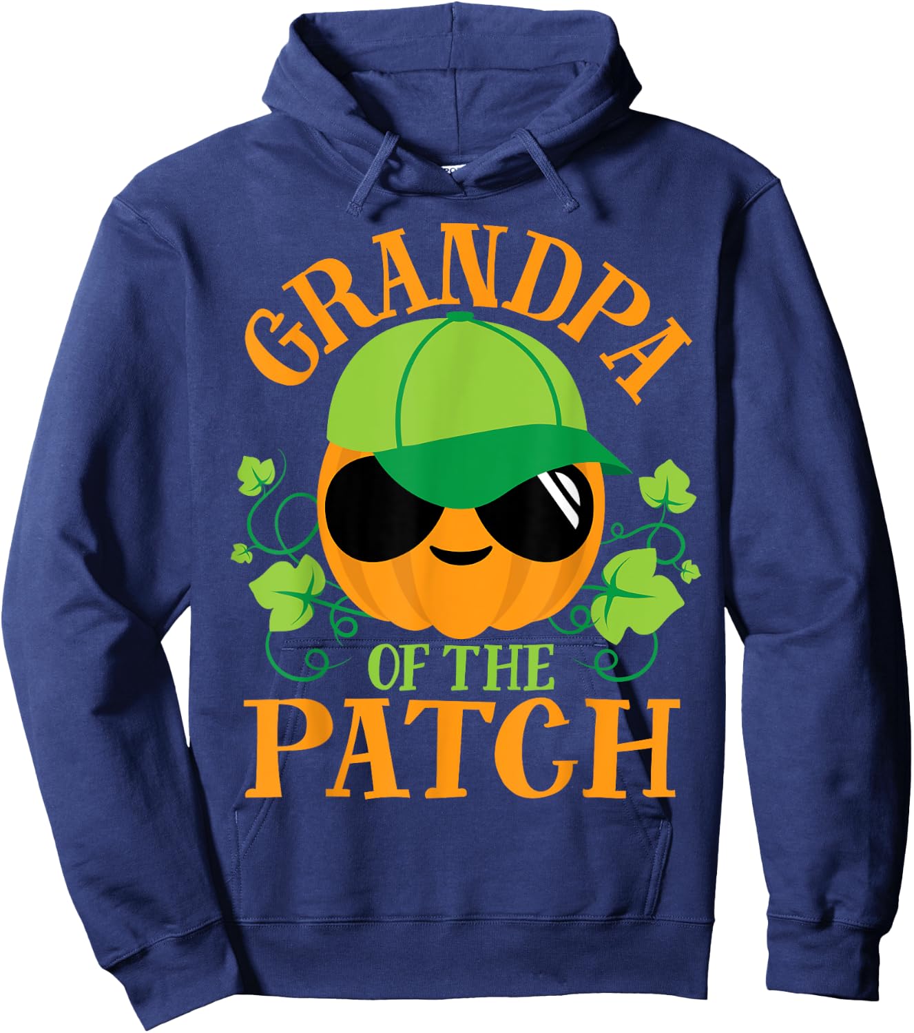Grandpa Pumpkin of the Patch Matching Family Set Halloween Hoodie - Hoodie | Navy