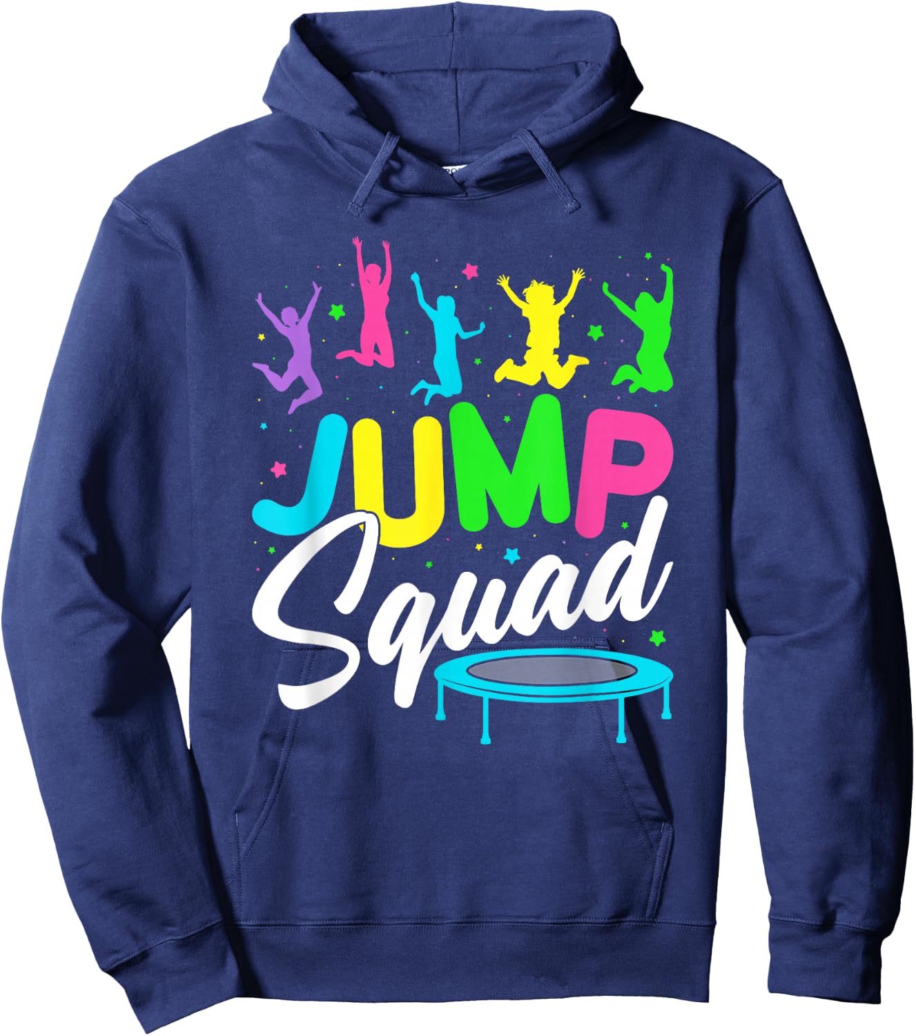 Jump Squad Trampoline Bounce Birthday Party Trampolining Hoodie - Hoodie | Navy