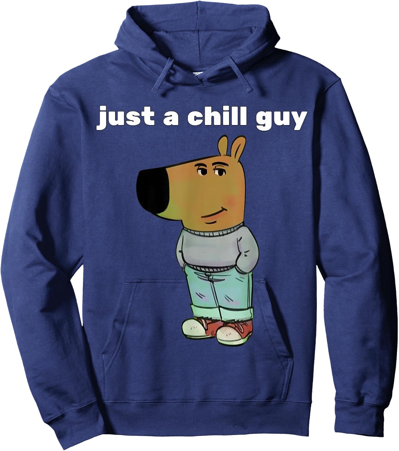 Just a chill guy funny meme design Hoodie - Hoodie | Navy