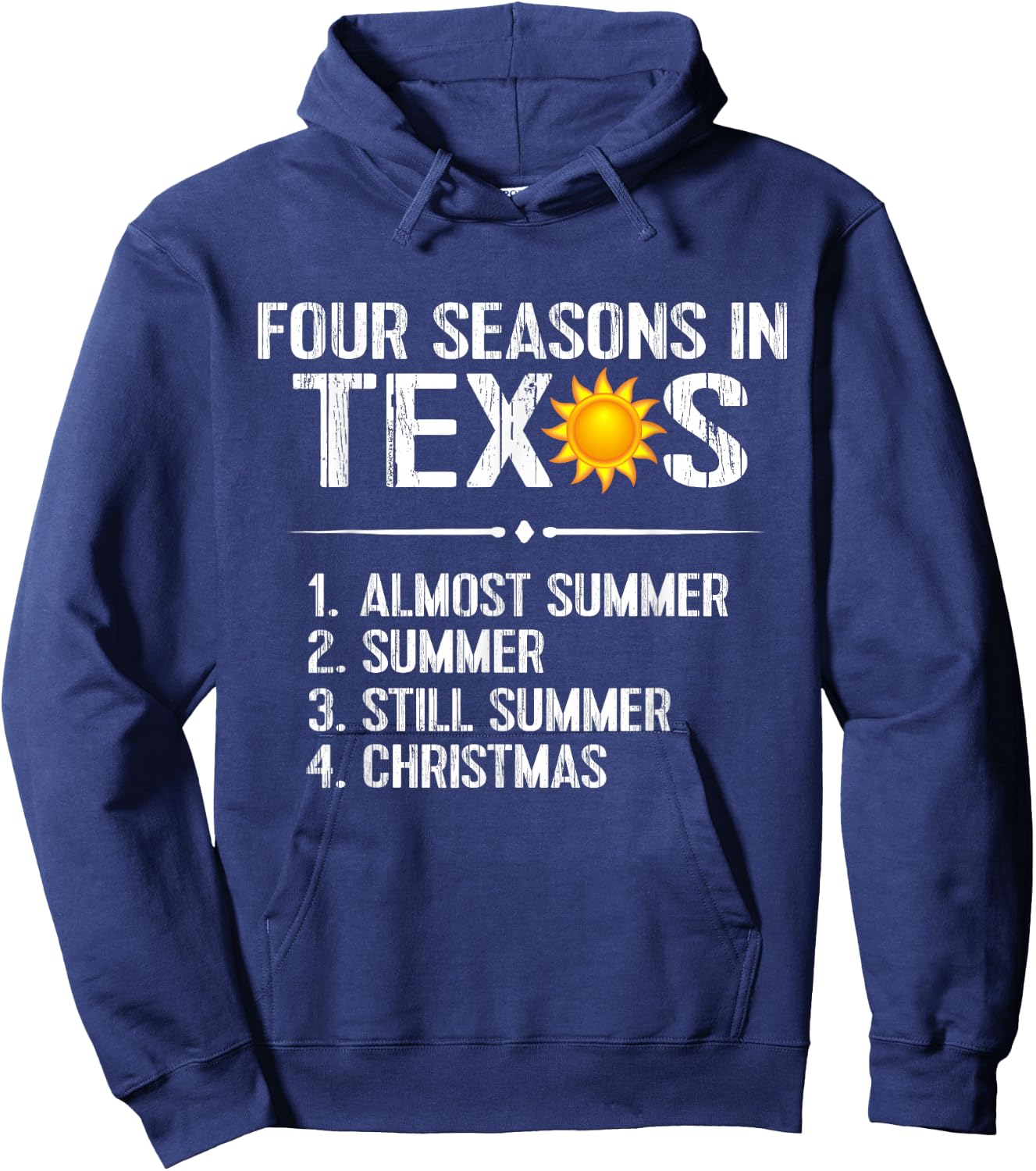 Funny Texas Apparel Sunshine Heat Texas Souvenir Gift Hoodie - Hoodie | Navy