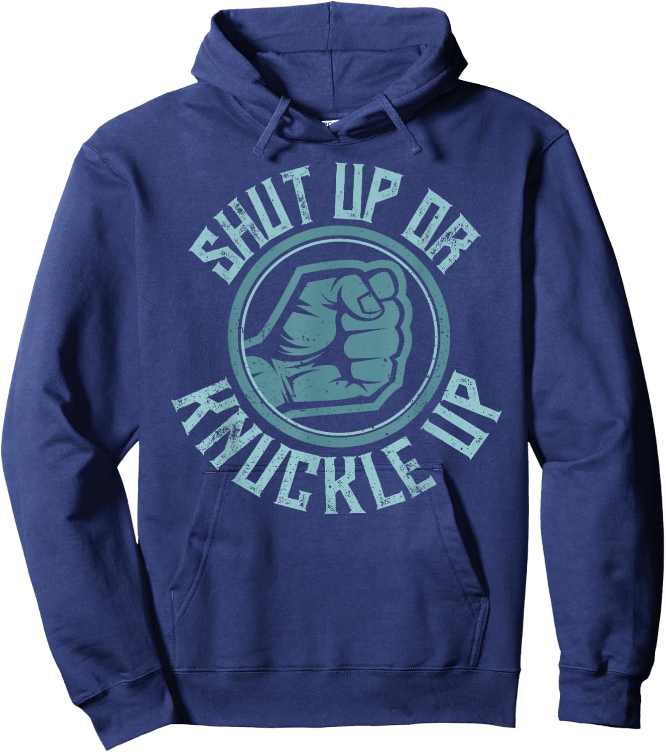 Bare-Knuckle Boxing - Shut Up or Knuckle Up Hoodie - Hoodie | Navy