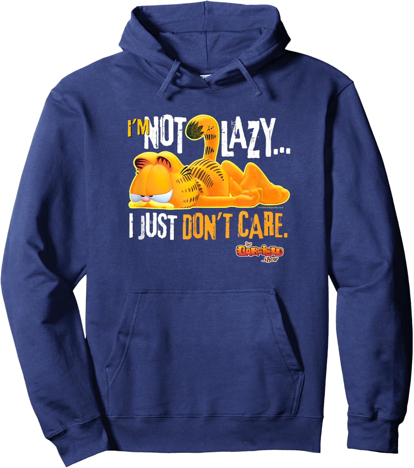 Garfield Just Don't Care Hoodie - Hoodie | Navy