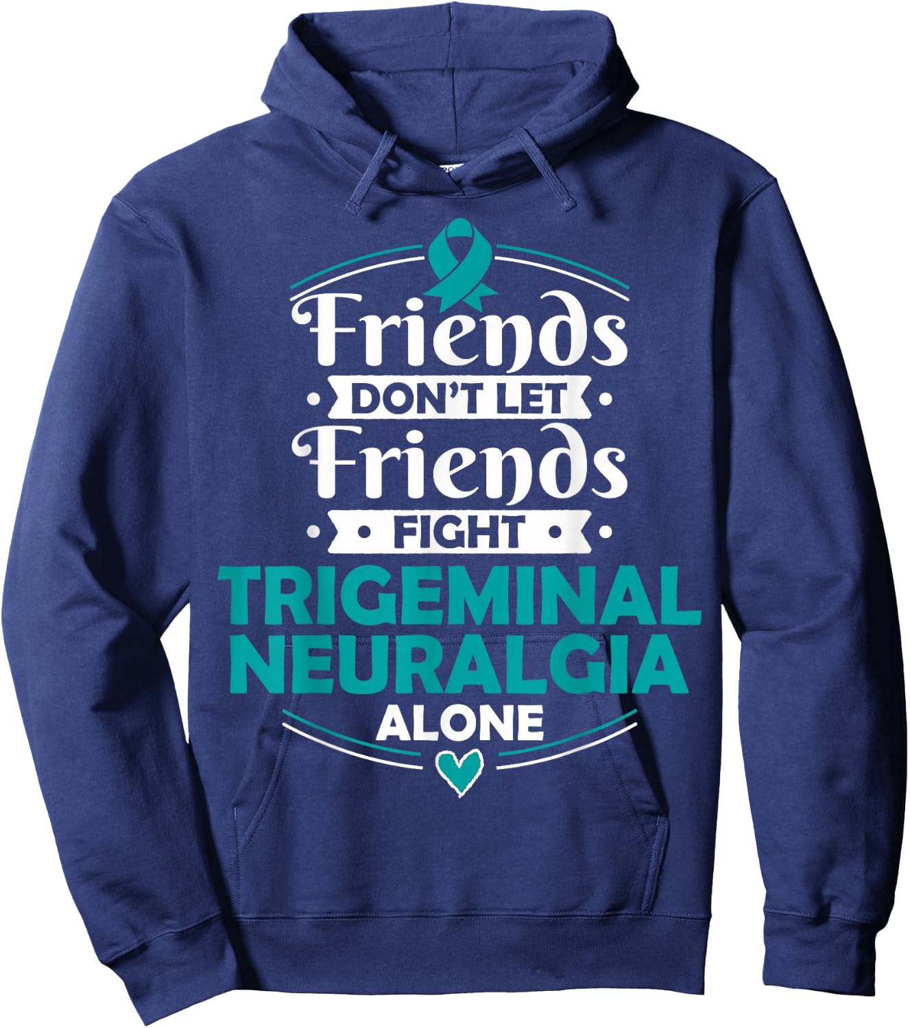 TN T Shirt Trigeminal Neuralgia Awareness Gift Hoodie - Hoodie | Navy