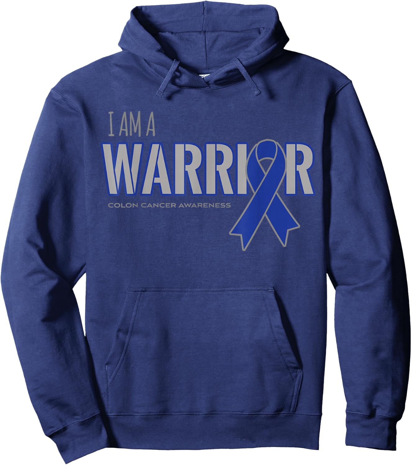 I am a Warrior Colon Cancer Awareness Shirts Hoodie - Hoodie | Navy