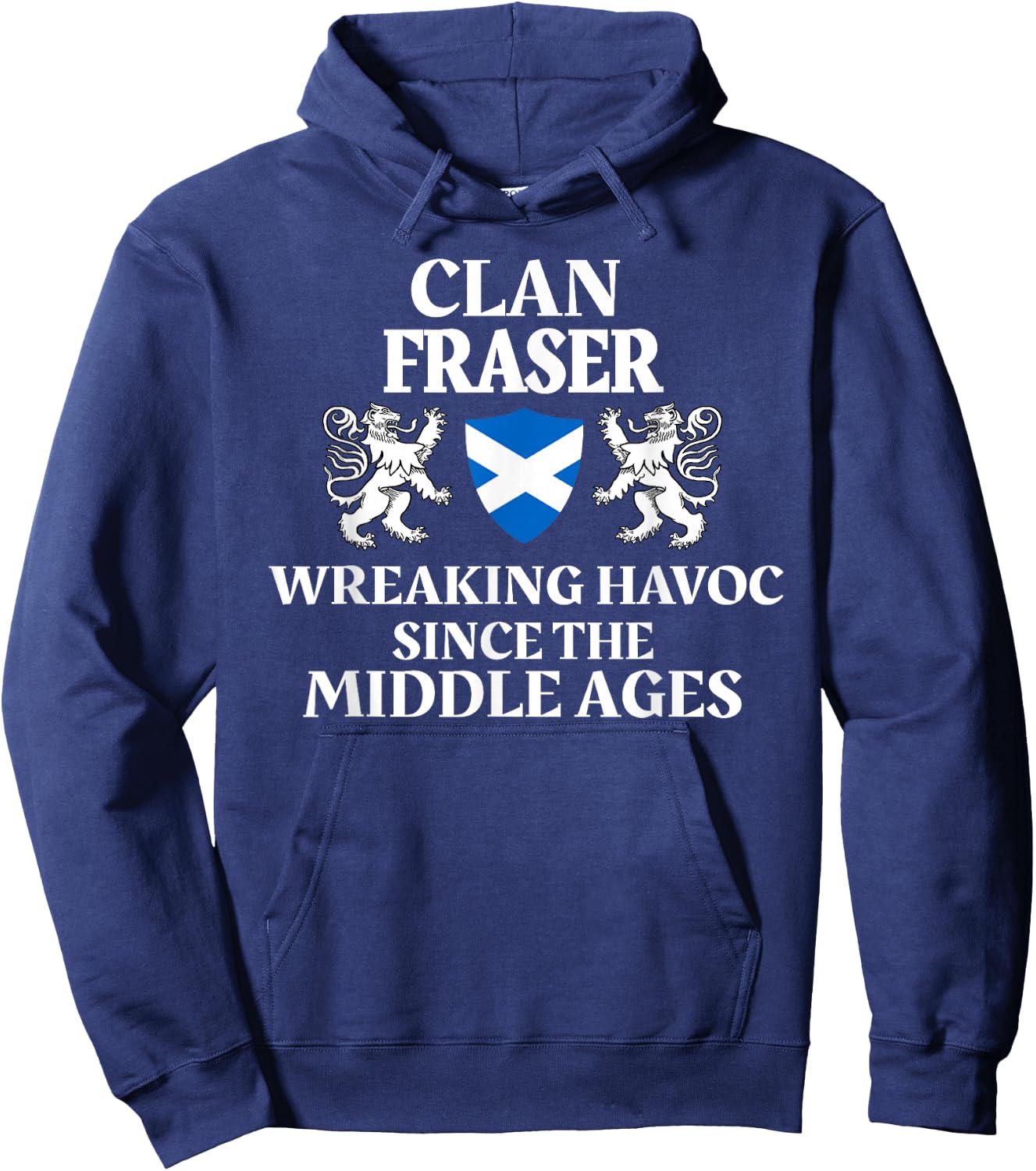 Fraser Scottish Family Clan Scotland Name Hoodie - Hoodie | Navy