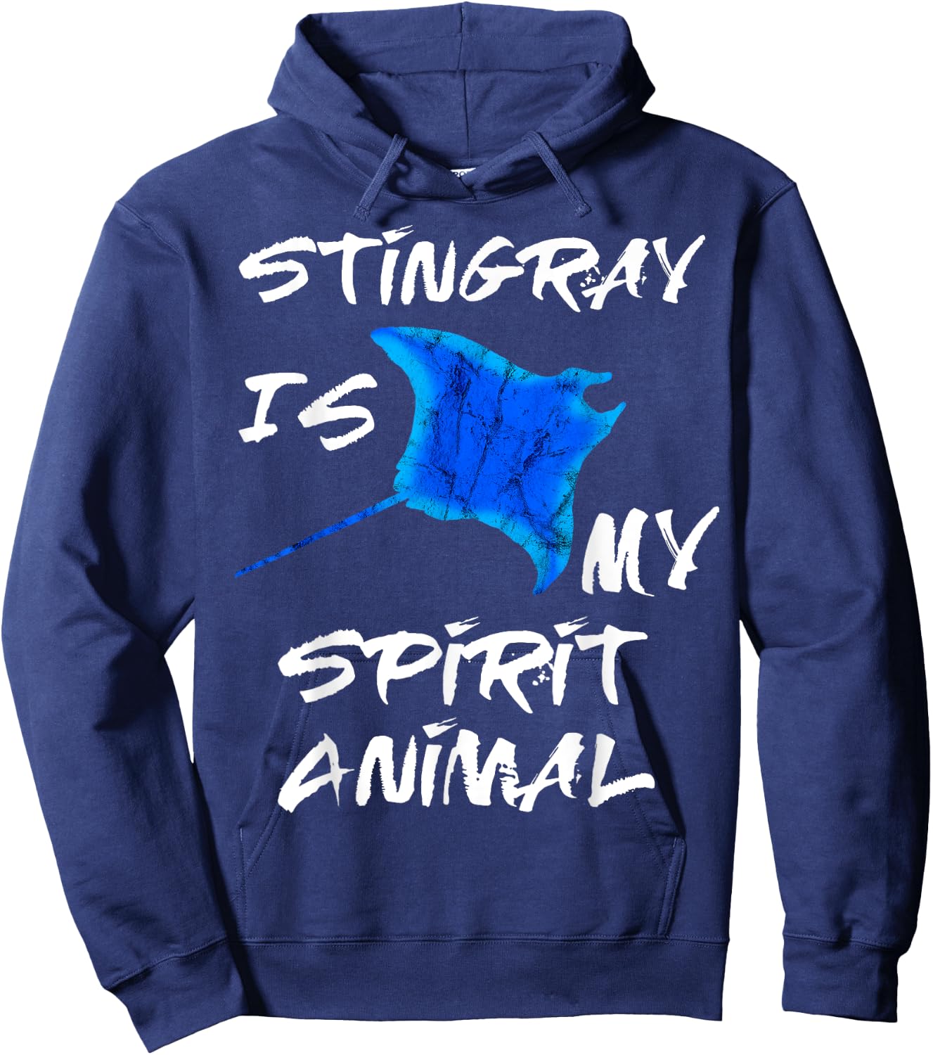 Stingray Is My Spirit Animal Manta Ray Sea Creatures Hoodie - Hoodie | Navy