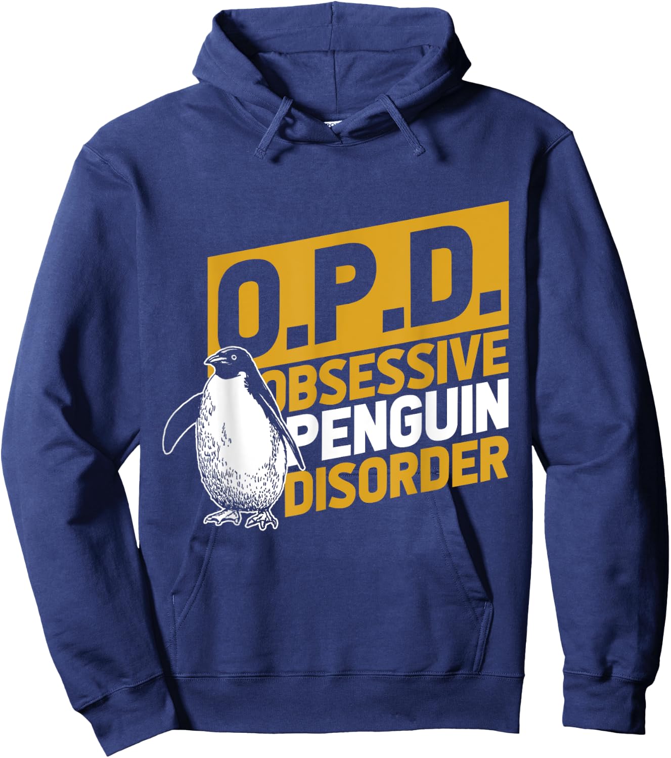 Obsessive Penguin Disorder Antarctica Sea Bird Zoo Penguin Hoodie - Hoodie | Navy