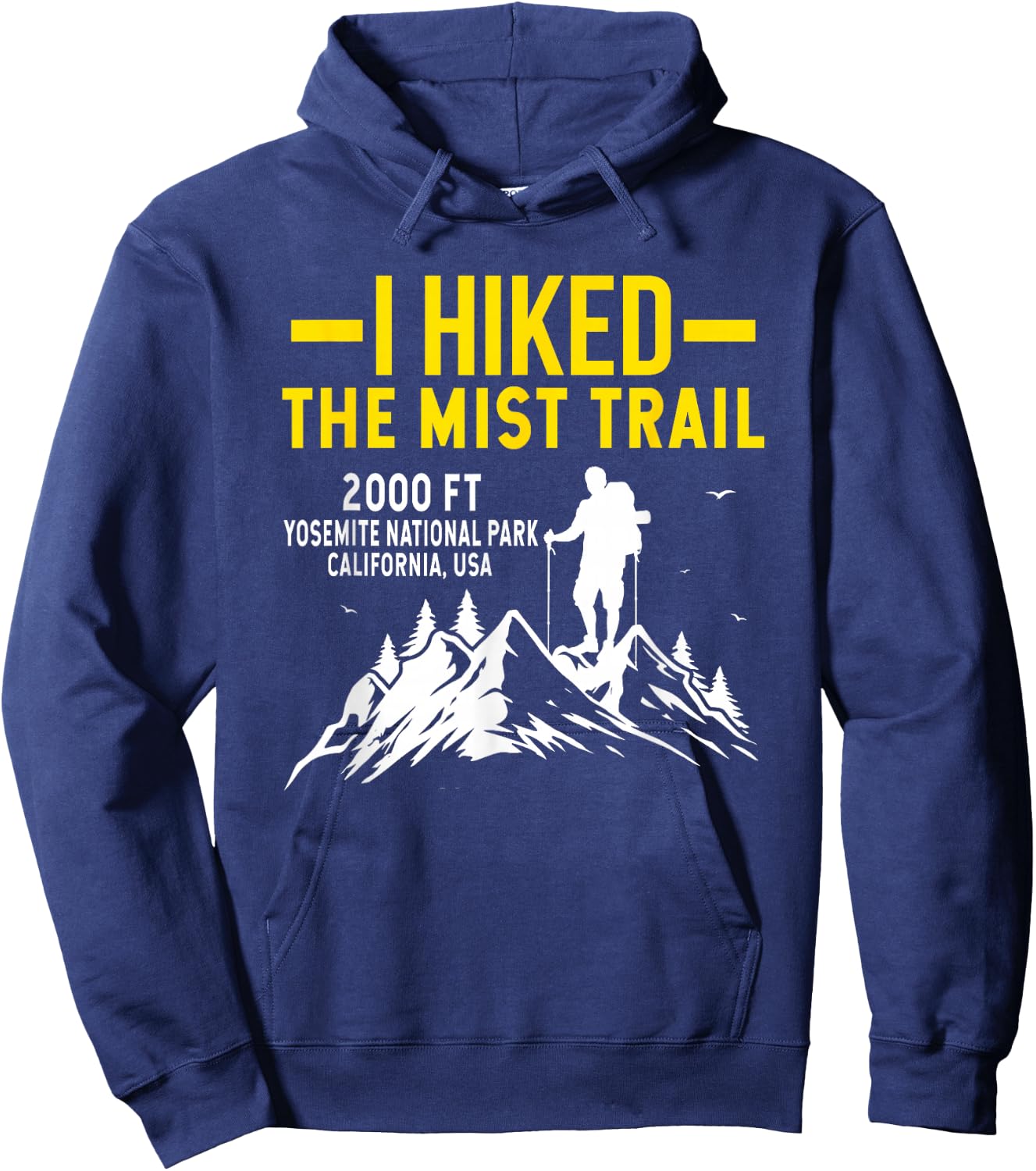 I Hiked The Mist Hiking Trail Hoodie - Hoodie | Navy
