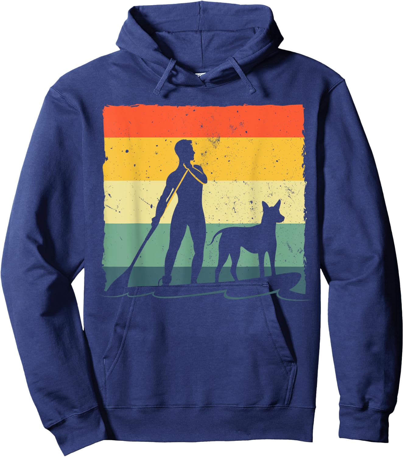Paddleboard Art Women Stand Up Sup Paddle Boarding Hoodie - Hoodie | Navy