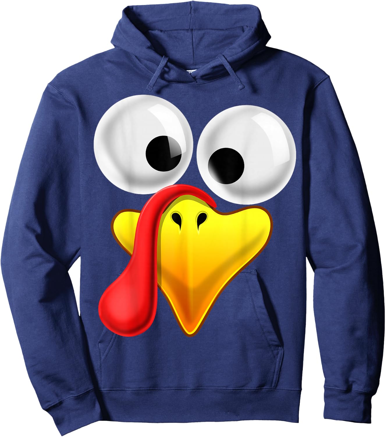Thanksgiving Turkey Face Matching Family Costume Gift Kids Hoodie - Hoodie | Navy