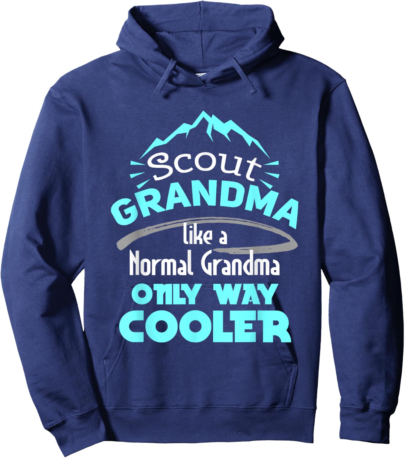 Scout Grandma Like A Normal Grandma Only Way Cooler Hoodie - Hoodie | Navy