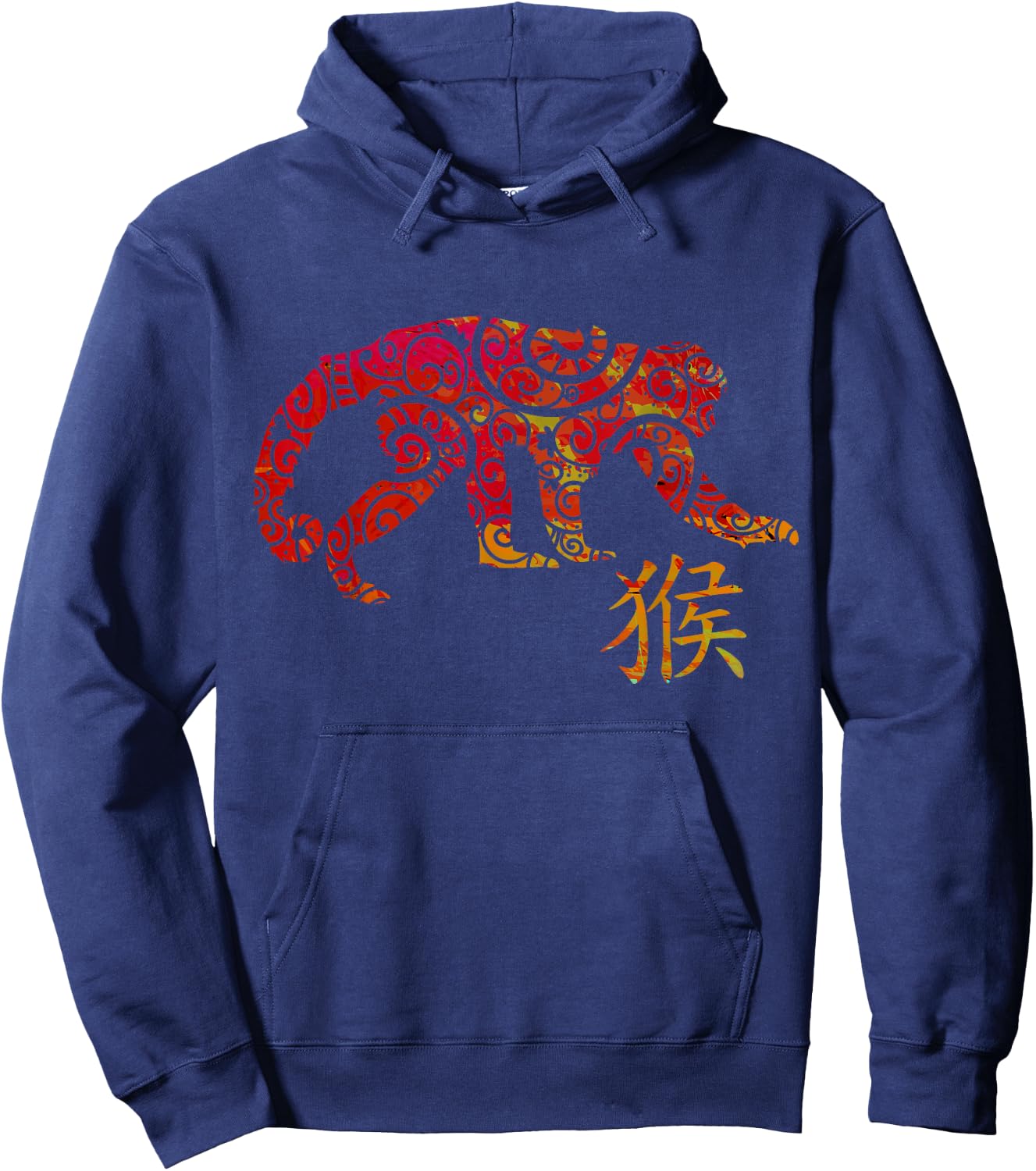 Year of Monkey Chinese Zodiac Hoodie - Hoodie | Navy
