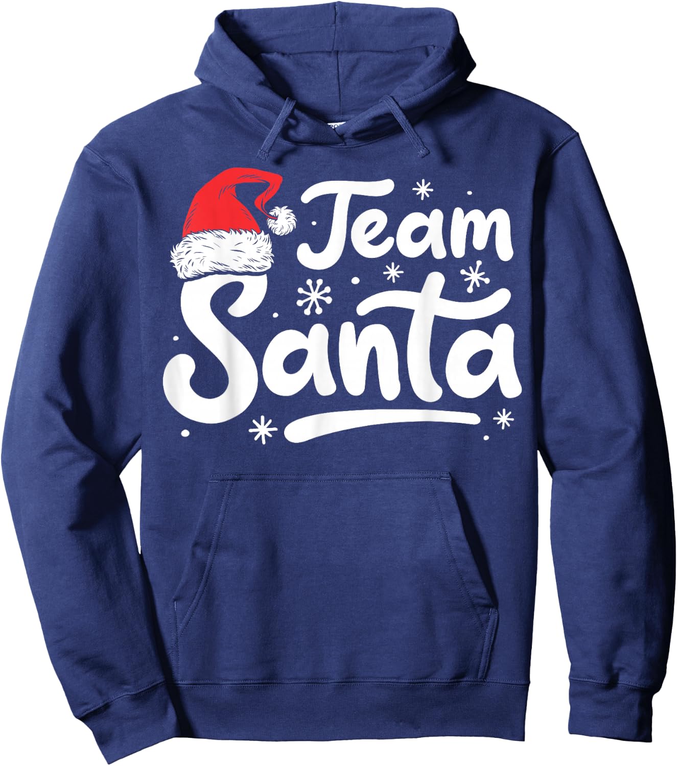 Team Santa Christmas Family Matching Pajamas Boys Men Xmas Hoodie - Hoodie | Navy