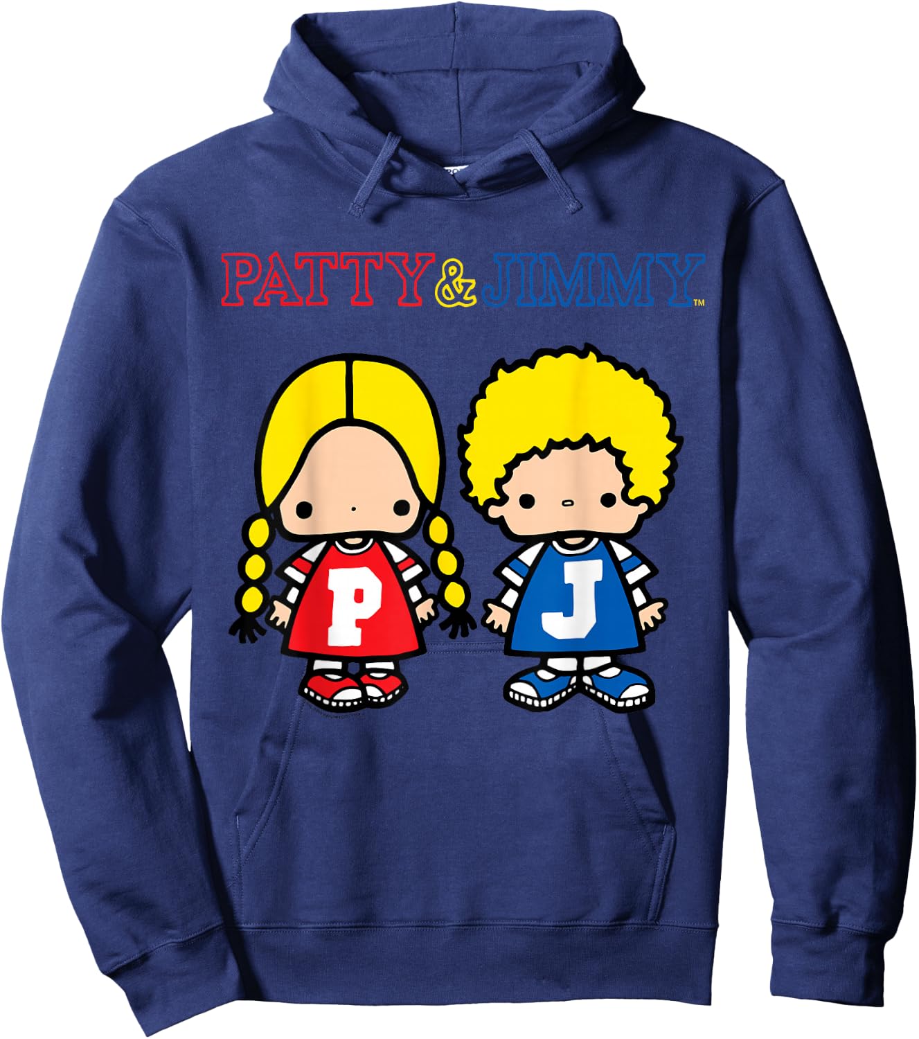 Sanrio Patty and Jimmy Classic Shirt Hoodie - Hoodie | Navy