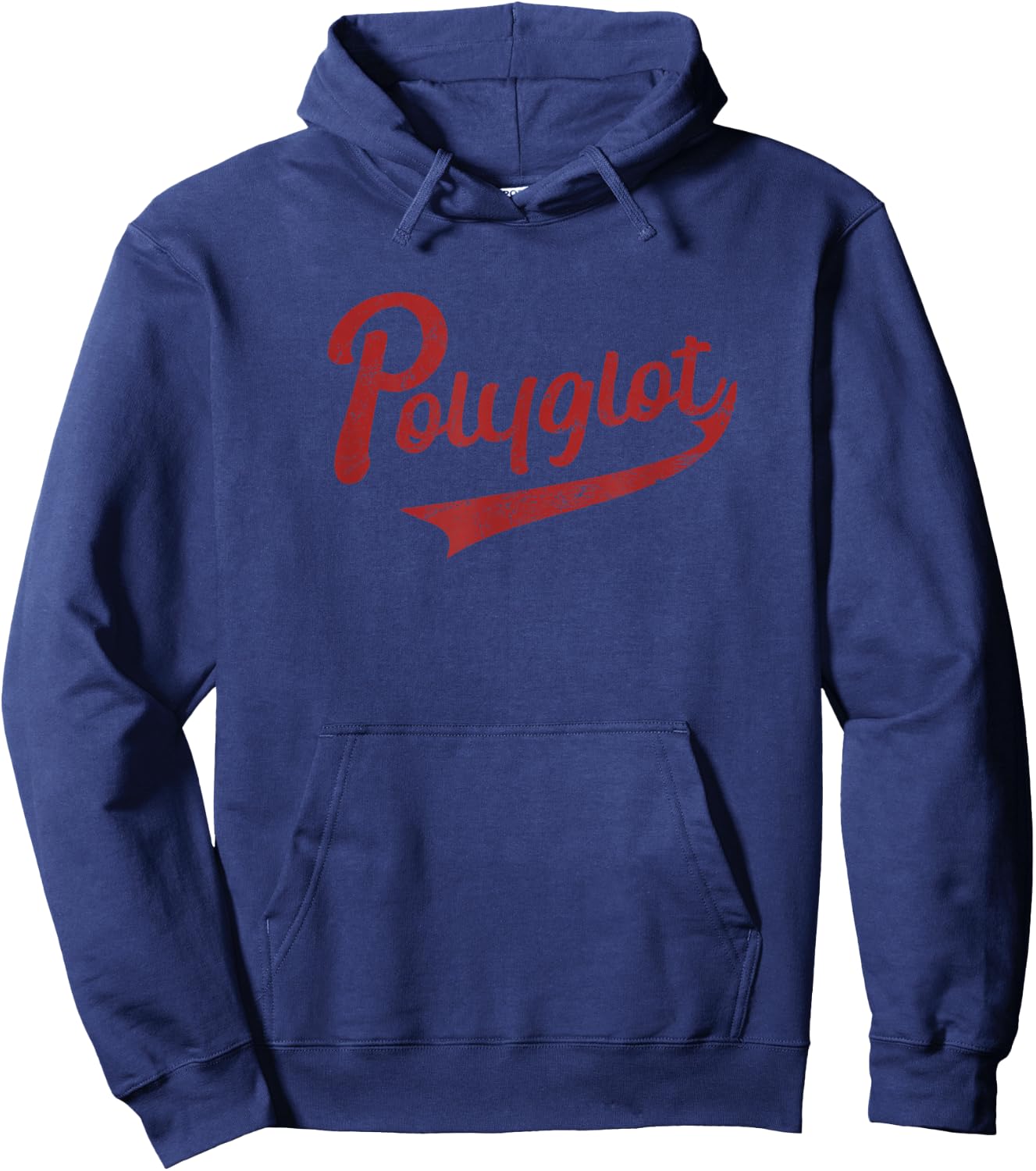 Polyglot Multilingual Linguist Language Expert Retro Hoodie - Hoodie | Navy