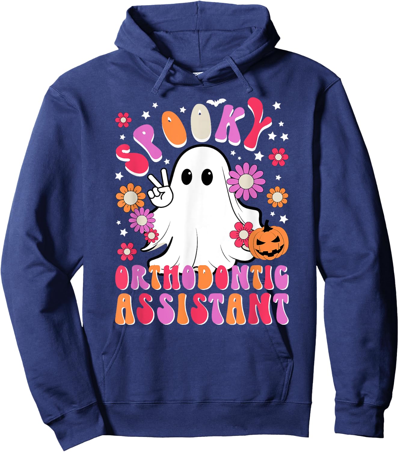 Spooky Orthodontic Assistant Halloween Orthodontic Assistant Hoodie - Hoodie | Navy