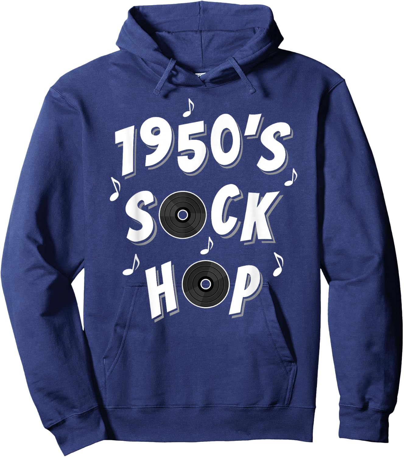 1950s Design Sock Hop Hoodie - Hoodie | Navy