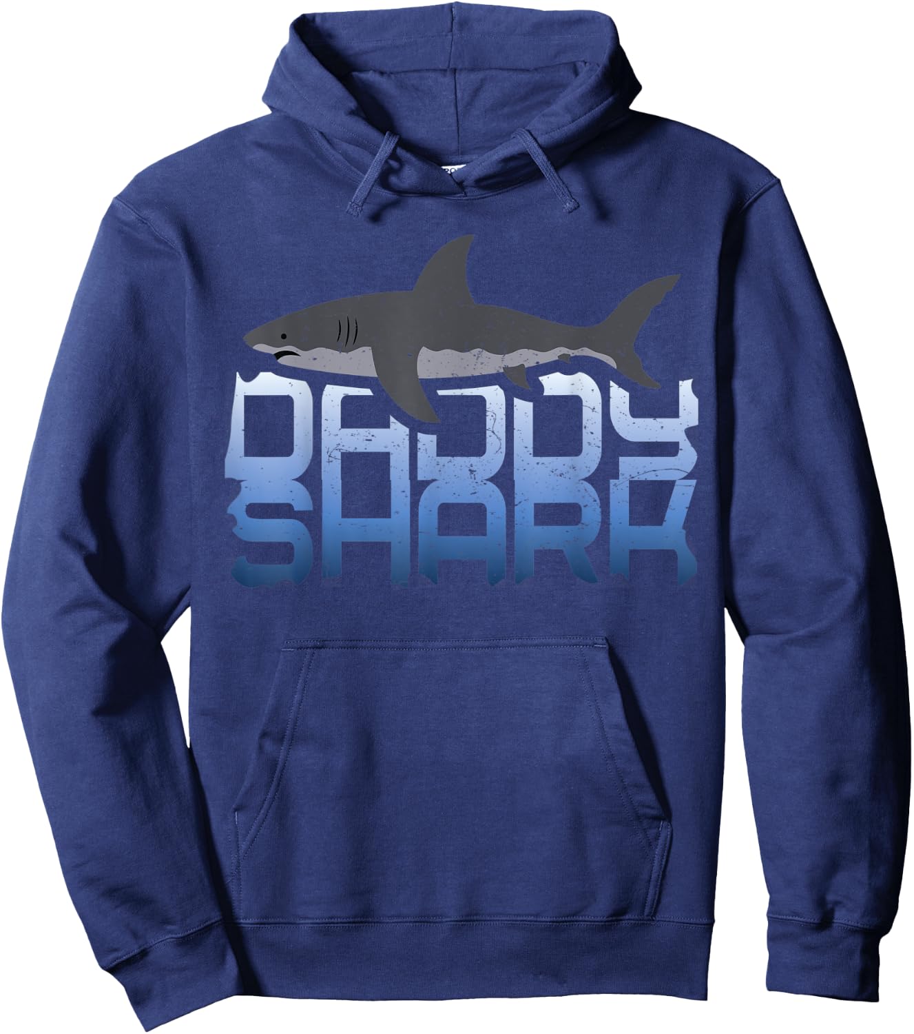 Daddy Shark Clothes Outfit Father's Day Gift Sharks Hoodie - Hoodie | Navy
