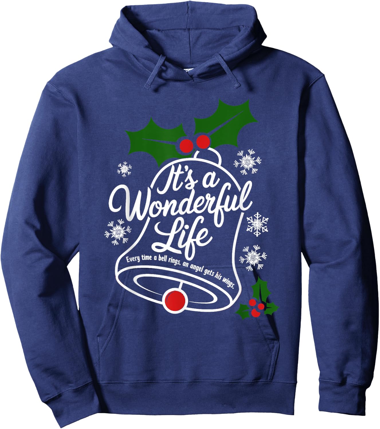 It's a Wonderful Life Everytime A Bell Rings Christmas Movie Hoodie - Hoodie | Navy