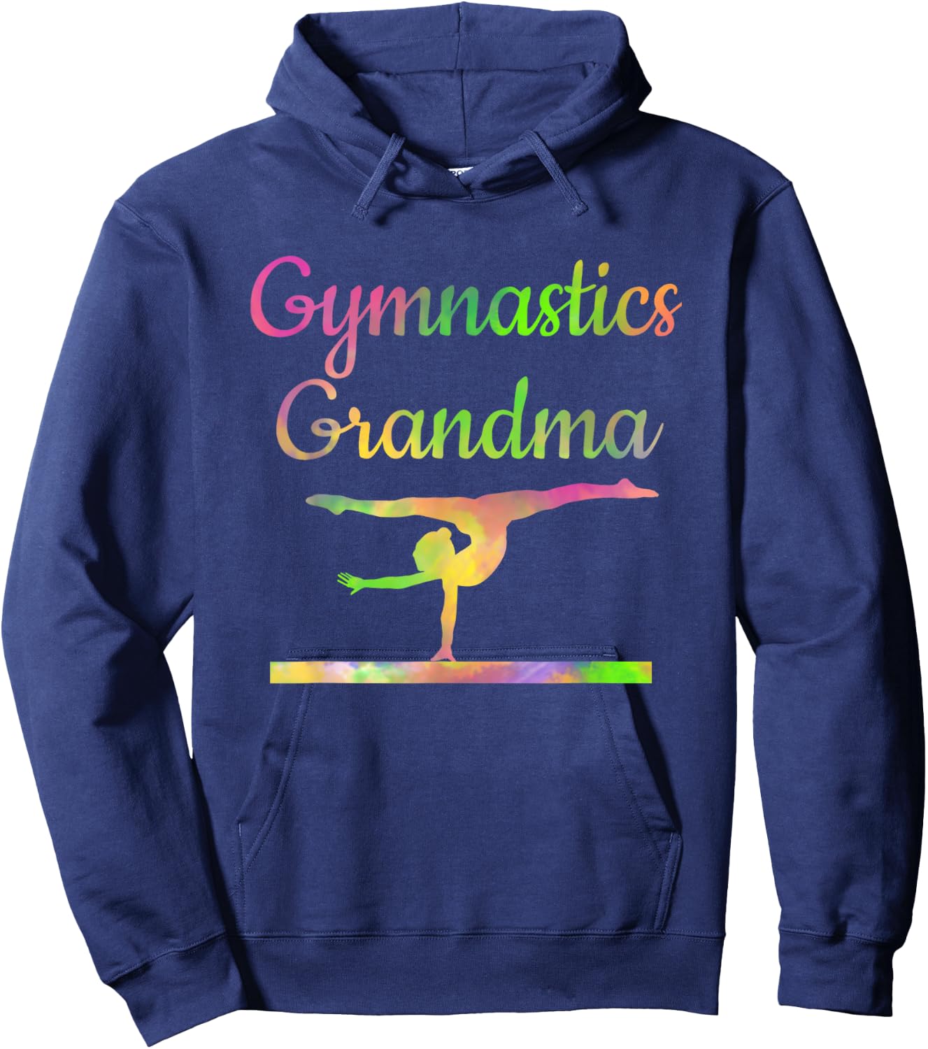 Gymnastics Grandma T Shirt Gymnast Grandmother Gigi Mimi Hoodie - Hoodie | Navy