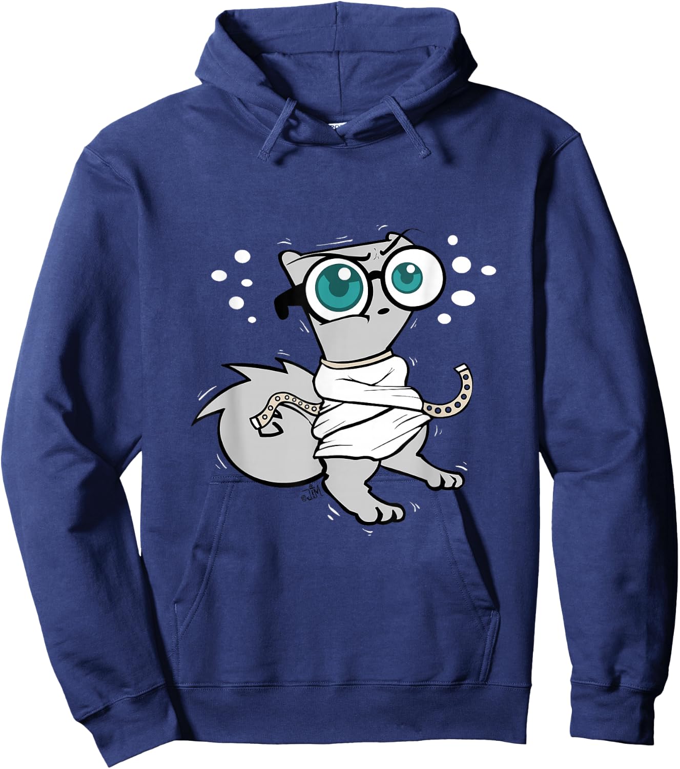 Crazy Mushroom-E The Squirrel Hoodie - Hoodie | Navy