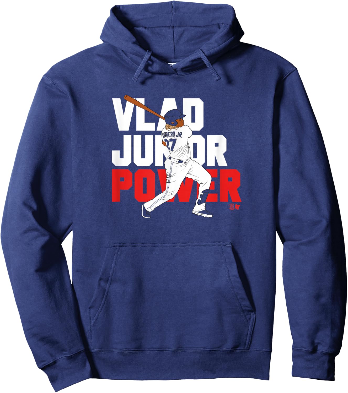 Officially Licensed Vladimir Guerrero Jr. - Vlad Junior Hoodie - Hoodie | Navy