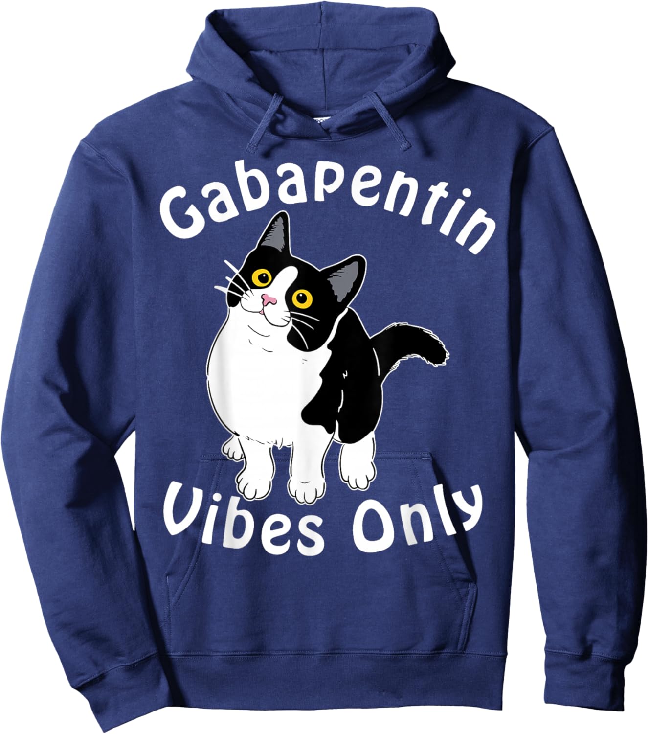 Gabapentin Vibes Only Veterinary Medicine Vet Tech Cute Cat Hoodie - Hoodie | Navy